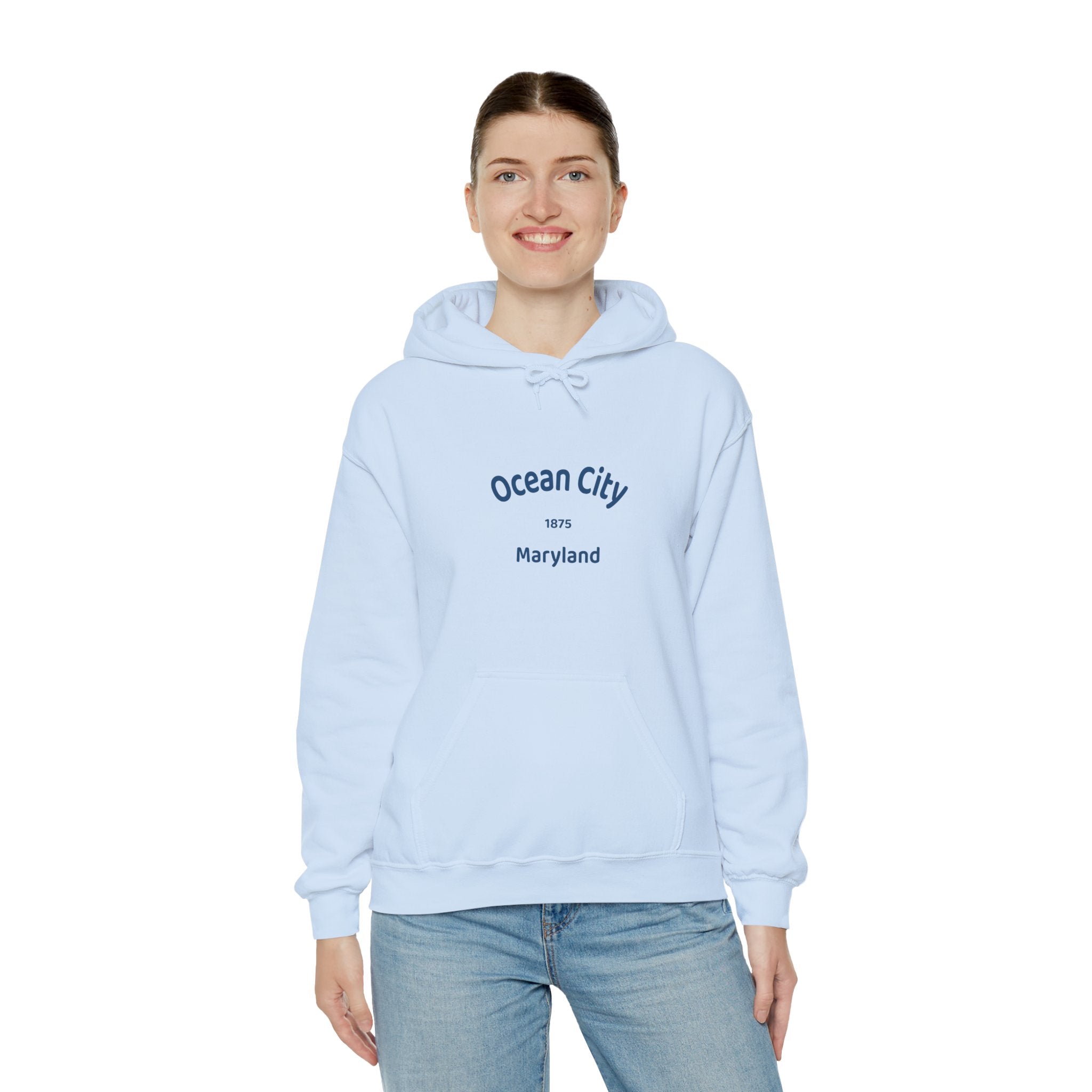 Ocean City Unisex Heavy Blend Hoodie | Cozy Sweatshirt for Beach Lovers | Birthday Gift, Travel Souvenir, Casual Wear