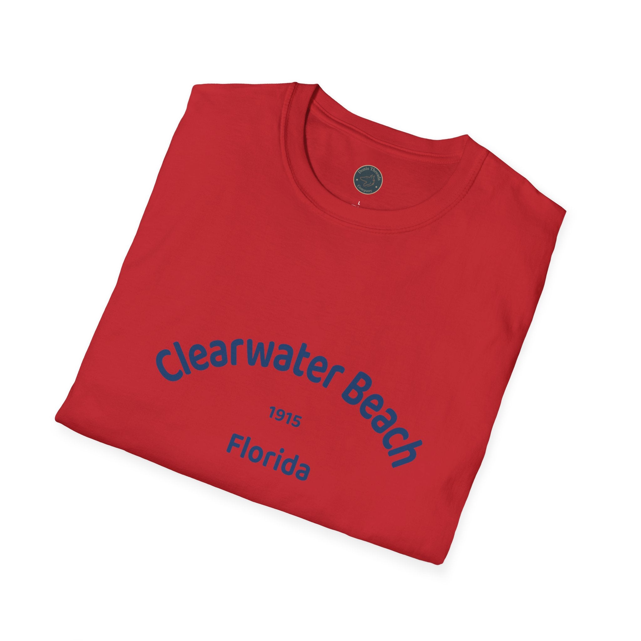 Clearwater Beach Unisex T-Shirt, Softstyle Tee, Summer Wear, Beach Vacation Shirt, Casual Family Outing Apparel, Gift for Beach Lovers