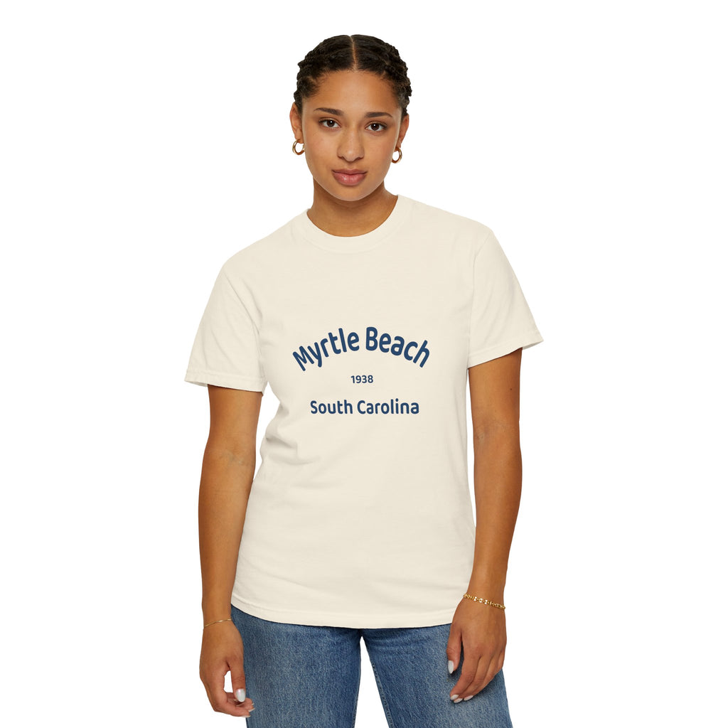 Myrtle Beach Unisex T-shirt, Relaxed Fit Tee, Vacation Souvenir Shirt, Casual Wear, Beach Lover Gift, Summer Attire
