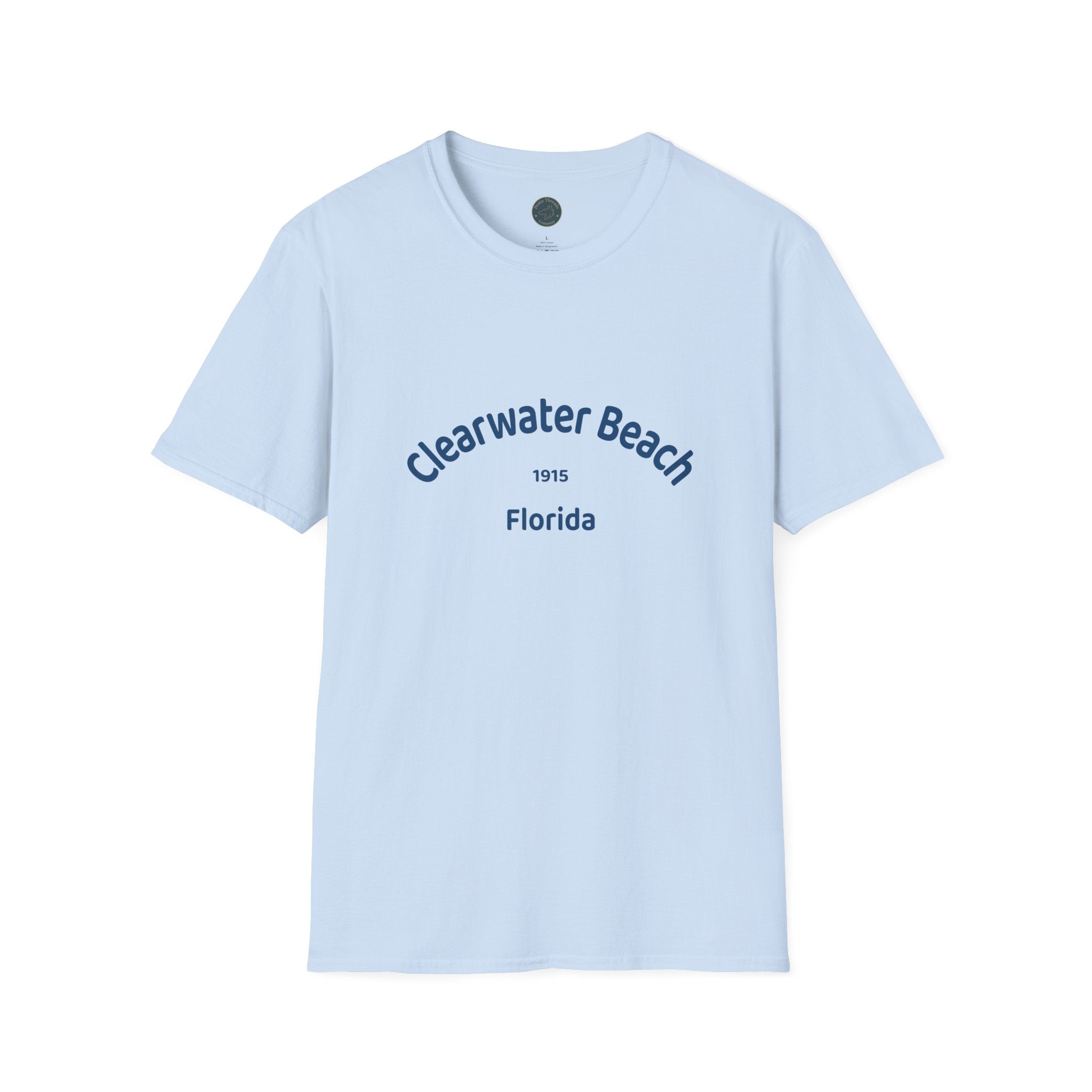 Clearwater Beach Unisex T-Shirt, Softstyle Tee, Summer Wear, Beach Vacation Shirt, Casual Family Outing Apparel, Gift for Beach Lovers