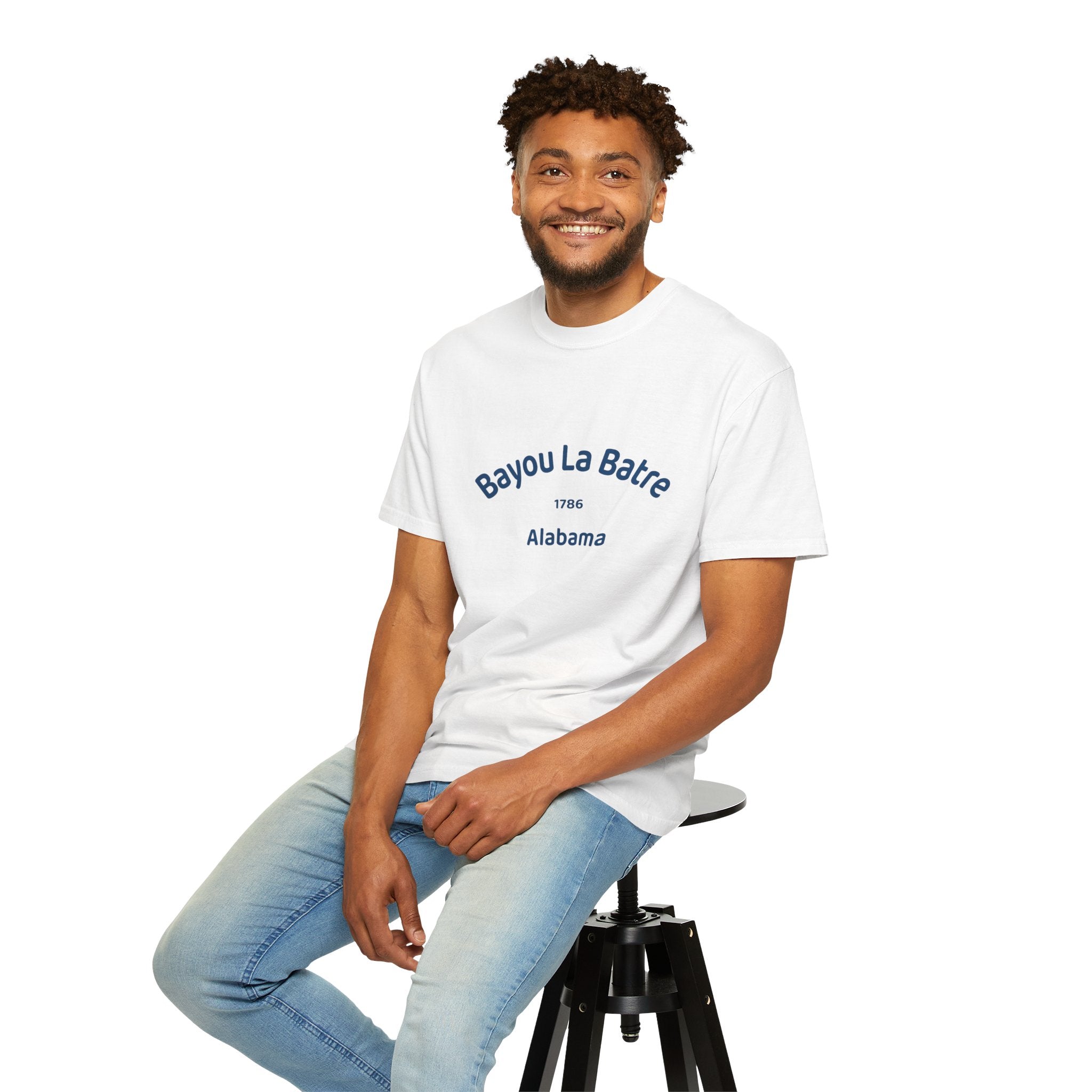 Bayou La Batre T-Shirt, Unisex Garment-Dyed Tee, Coastal Souvenir Shirt, Casual Summer Wear, Gift for Beach Lovers
