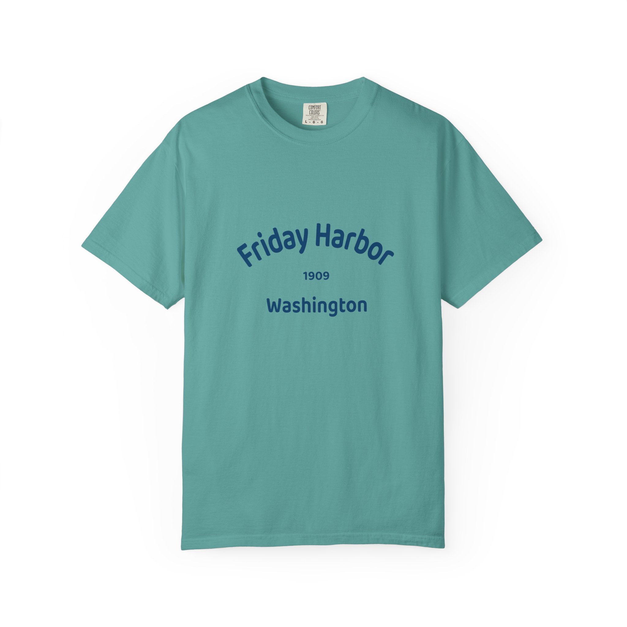 Friday Harbor Unisex Garment-Dyed T-shirt, Casual Wear, Travel Souvenir, Gift for Him/Her, Vintage Style Tee