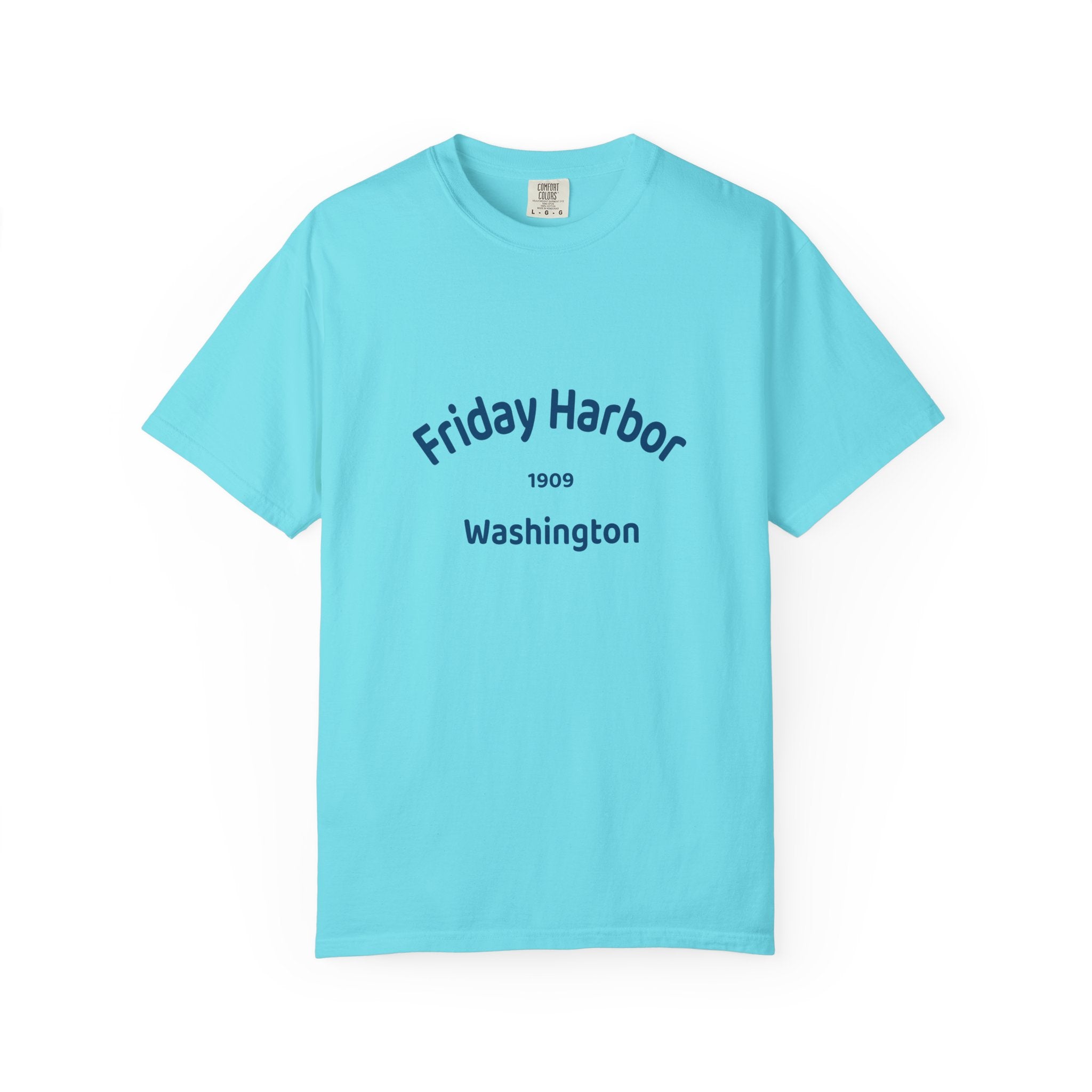 Friday Harbor Unisex Garment-Dyed T-shirt, Casual Wear, Travel Souvenir, Gift for Him/Her, Vintage Style Tee