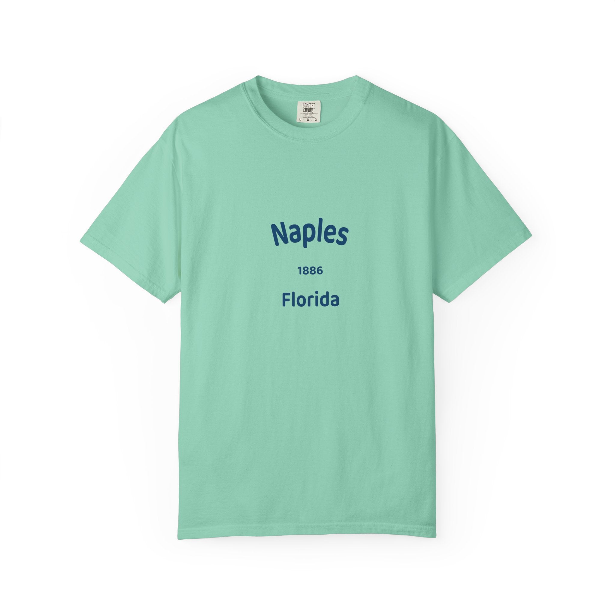 Vintage Naples Florida T-Shirt, Unisex Garment-Dyed Tee, Casual Wear, Summer Vacation, Gift for Travelers, Coastal Style