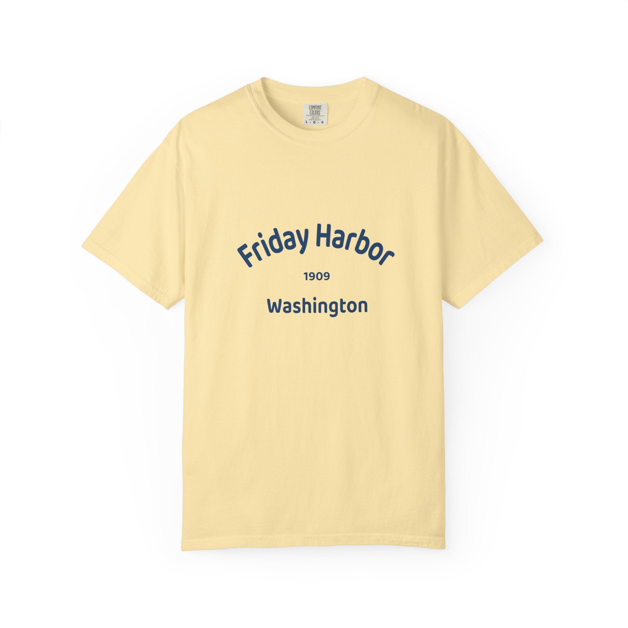 Friday Harbor Unisex Garment-Dyed T-shirt, Casual Wear, Travel Souvenir, Gift for Him/Her, Vintage Style Tee