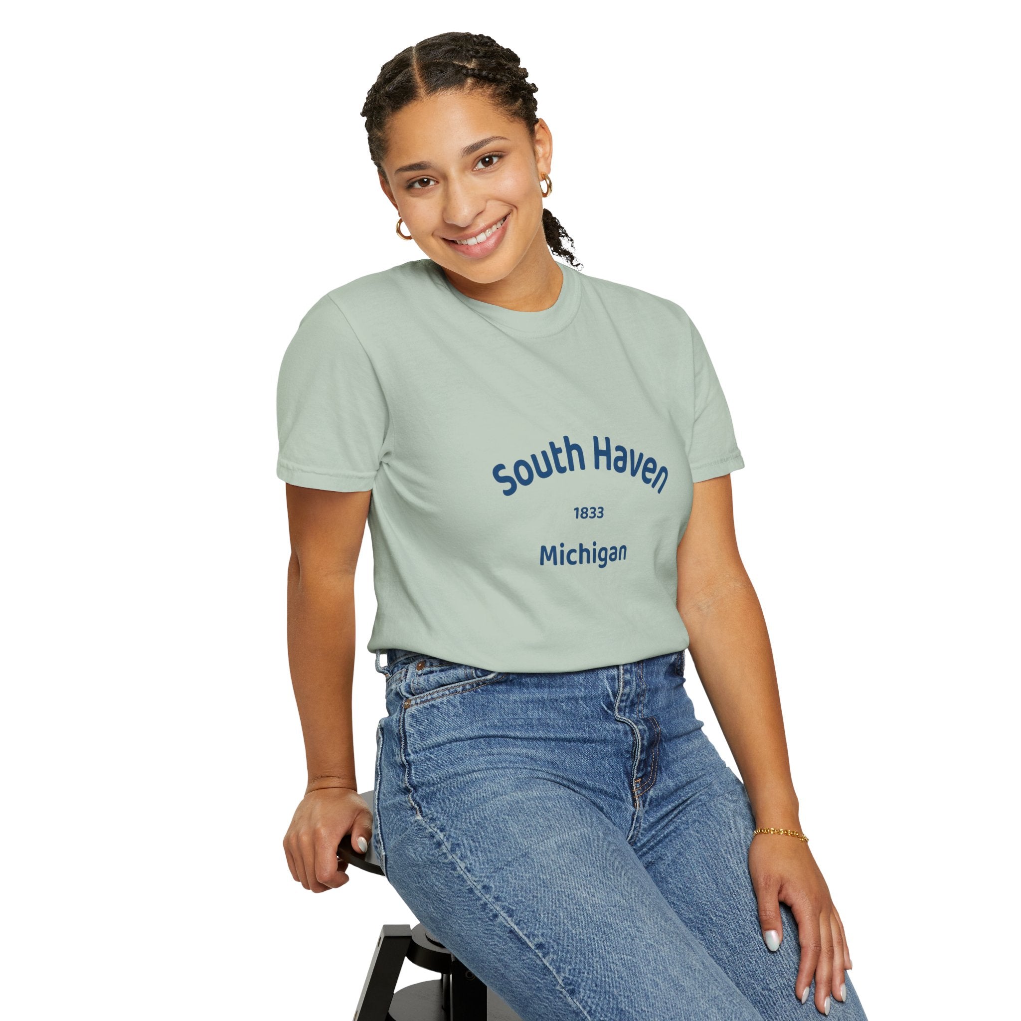 South Haven Vintage Unisex T-Shirt, Casual Summer Tee, Beach Wear, Michigan Souvenir, Gift for Him/Her