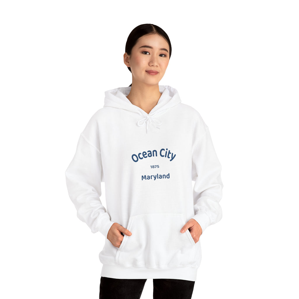 Ocean City Unisex Heavy Blend Hoodie | Cozy Sweatshirt for Beach Lovers | Birthday Gift, Travel Souvenir, Casual Wear