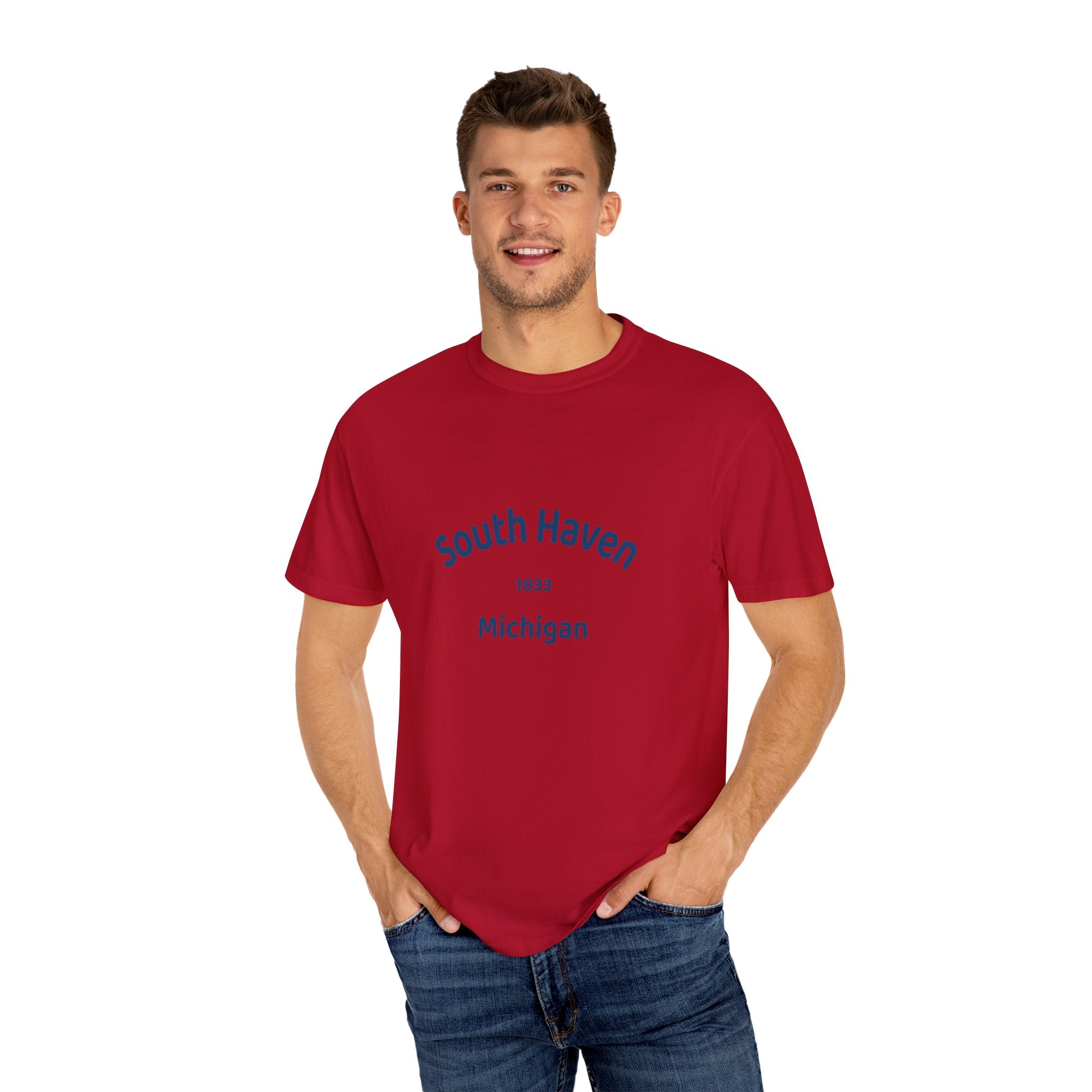 South Haven Vintage Unisex T-Shirt, Casual Summer Tee, Beach Wear, Michigan Souvenir, Gift for Him/Her