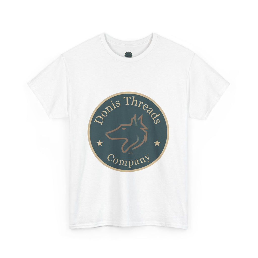 Stylish Unisex Cotton Tee with Donis Threads Logo, Casual Wear, Gift for Wolf logo lovers, Birthday, Summer Fashion, Everyday Comfort