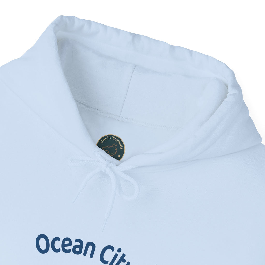 Ocean City Unisex Heavy Blend Hoodie | Cozy Sweatshirt for Beach Lovers | Birthday Gift, Travel Souvenir, Casual Wear