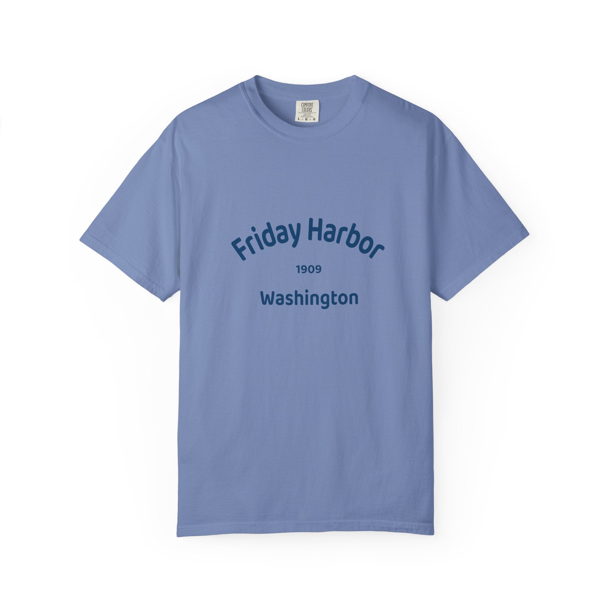 Friday Harbor Unisex Garment-Dyed T-shirt, Casual Wear, Travel Souvenir, Gift for Him/Her, Vintage Style Tee