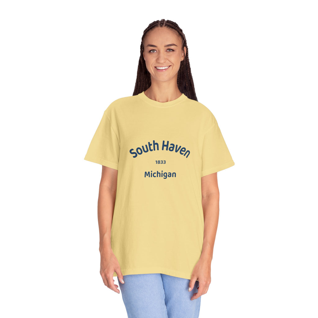South Haven Vintage Unisex T-Shirt, Casual Summer Tee, Beach Wear, Michigan Souvenir, Gift for Him/Her