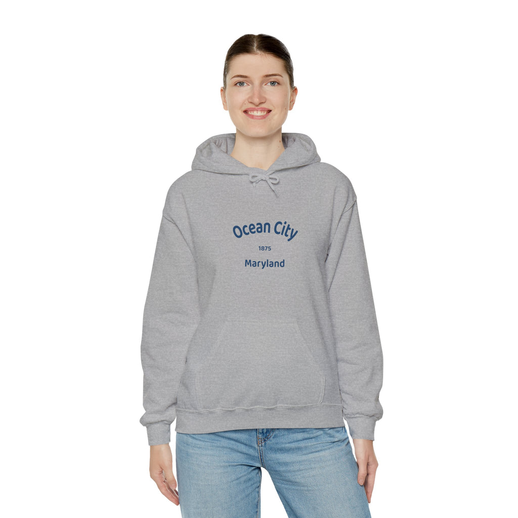 Ocean City Unisex Heavy Blend Hoodie | Cozy Sweatshirt for Beach Lovers | Birthday Gift, Travel Souvenir, Casual Wear