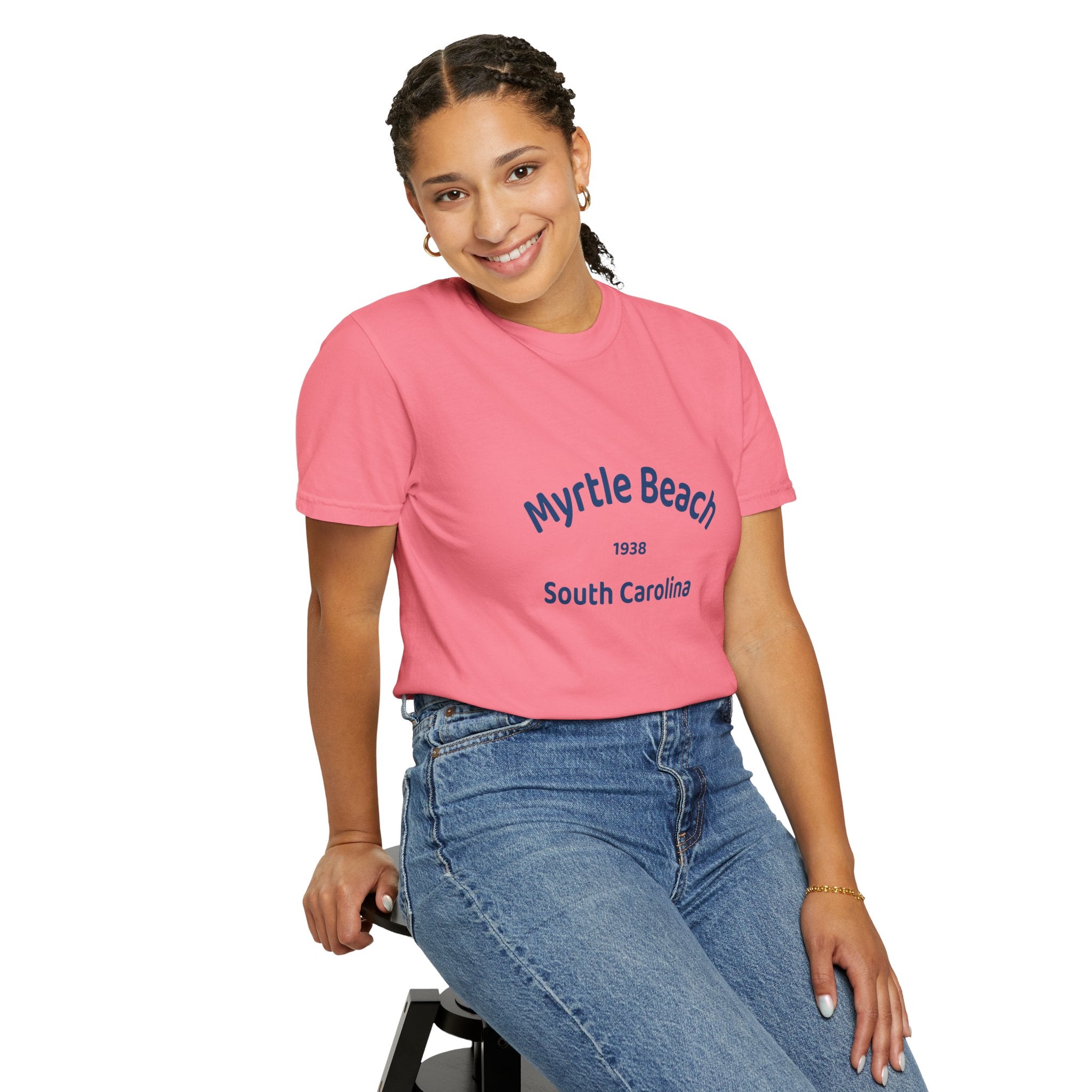 Myrtle Beach Unisex T-shirt, Relaxed Fit Tee, Vacation Souvenir Shirt, Casual Wear, Beach Lover Gift, Summer Attire