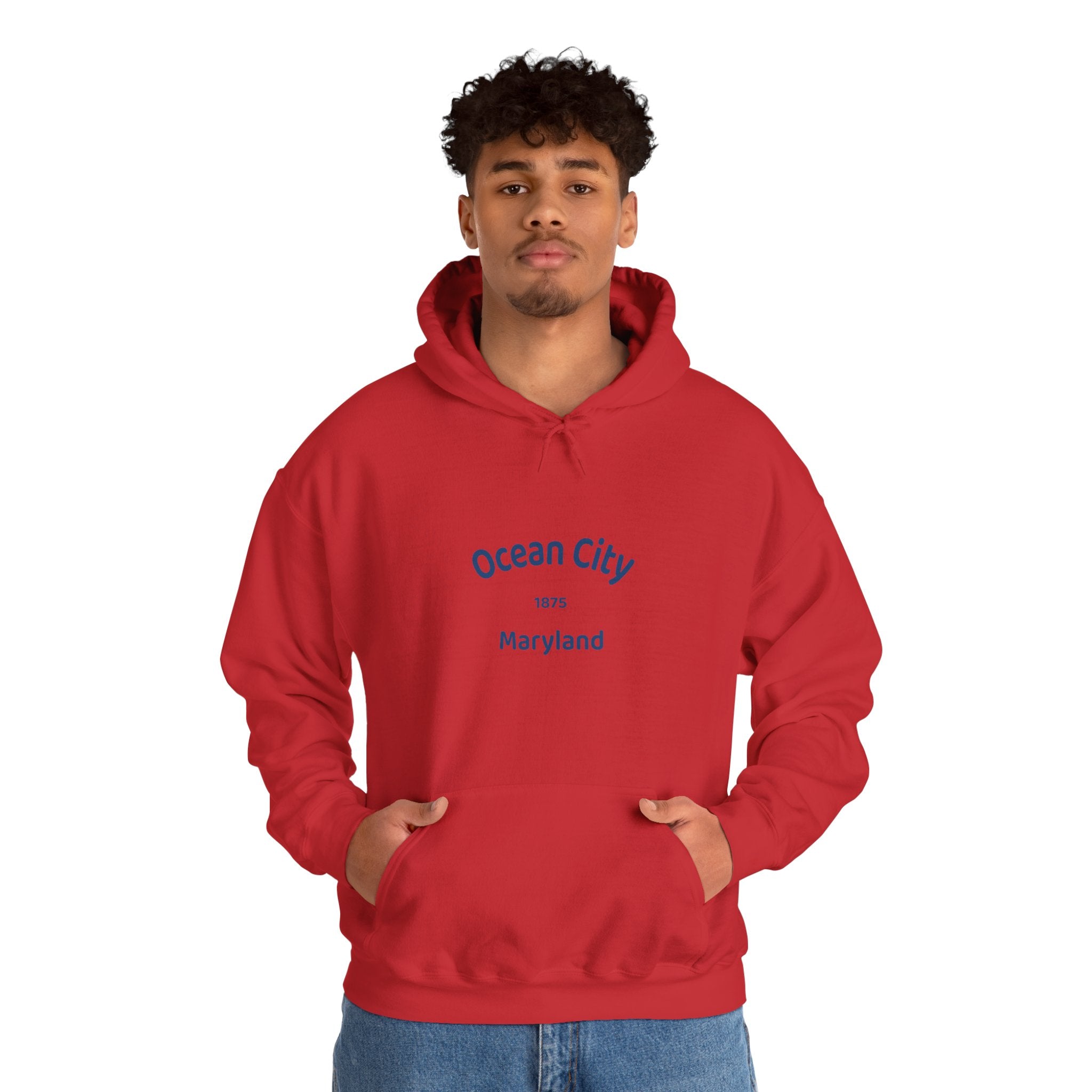 Ocean City Unisex Heavy Blend Hoodie | Cozy Sweatshirt for Beach Lovers | Birthday Gift, Travel Souvenir, Casual Wear