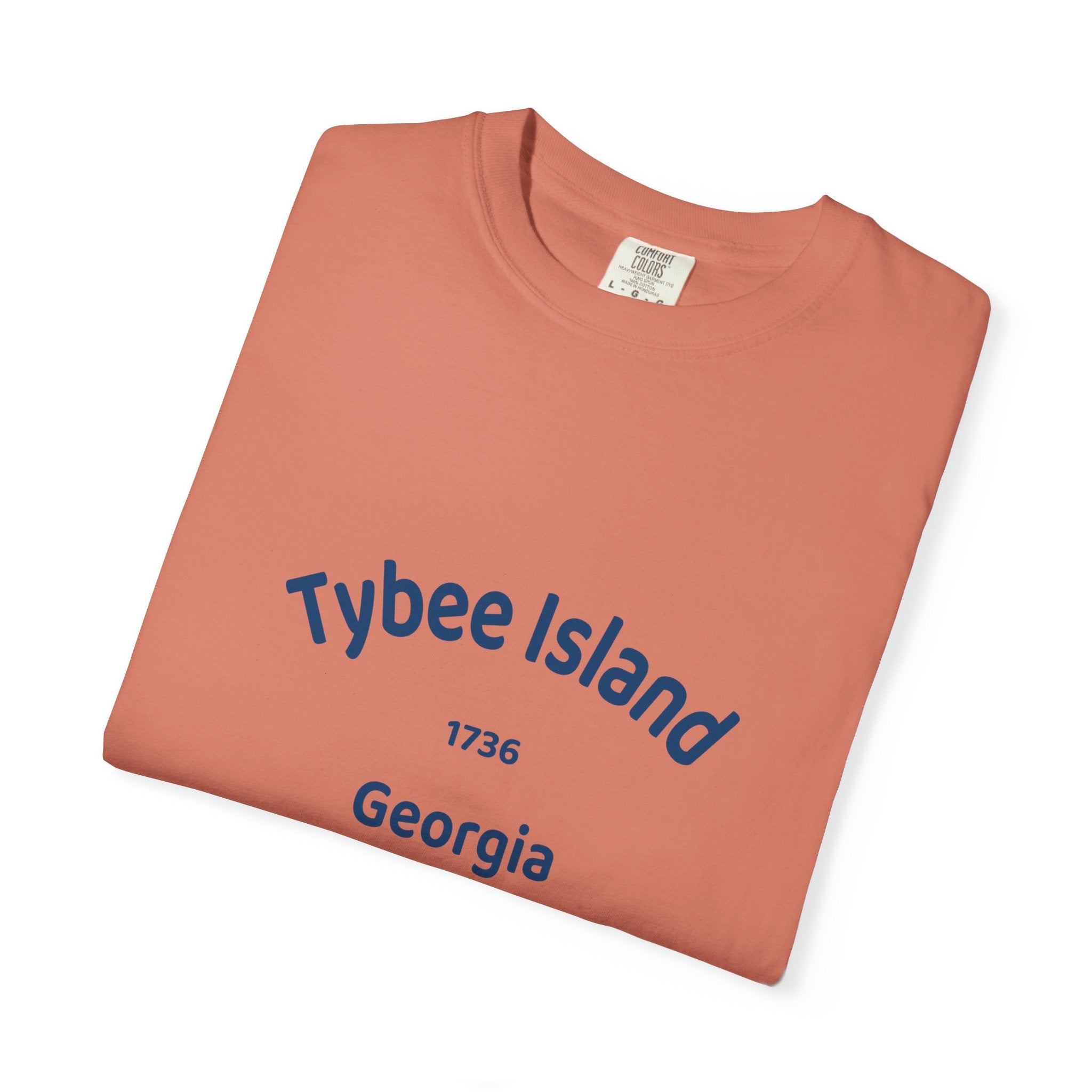 Tybee Island Garment-Dyed T-shirt | Coastal Vibe Tee for Beach Lovers, Summer Wear, Vacation Top, Gift for Travelers, Casual Style