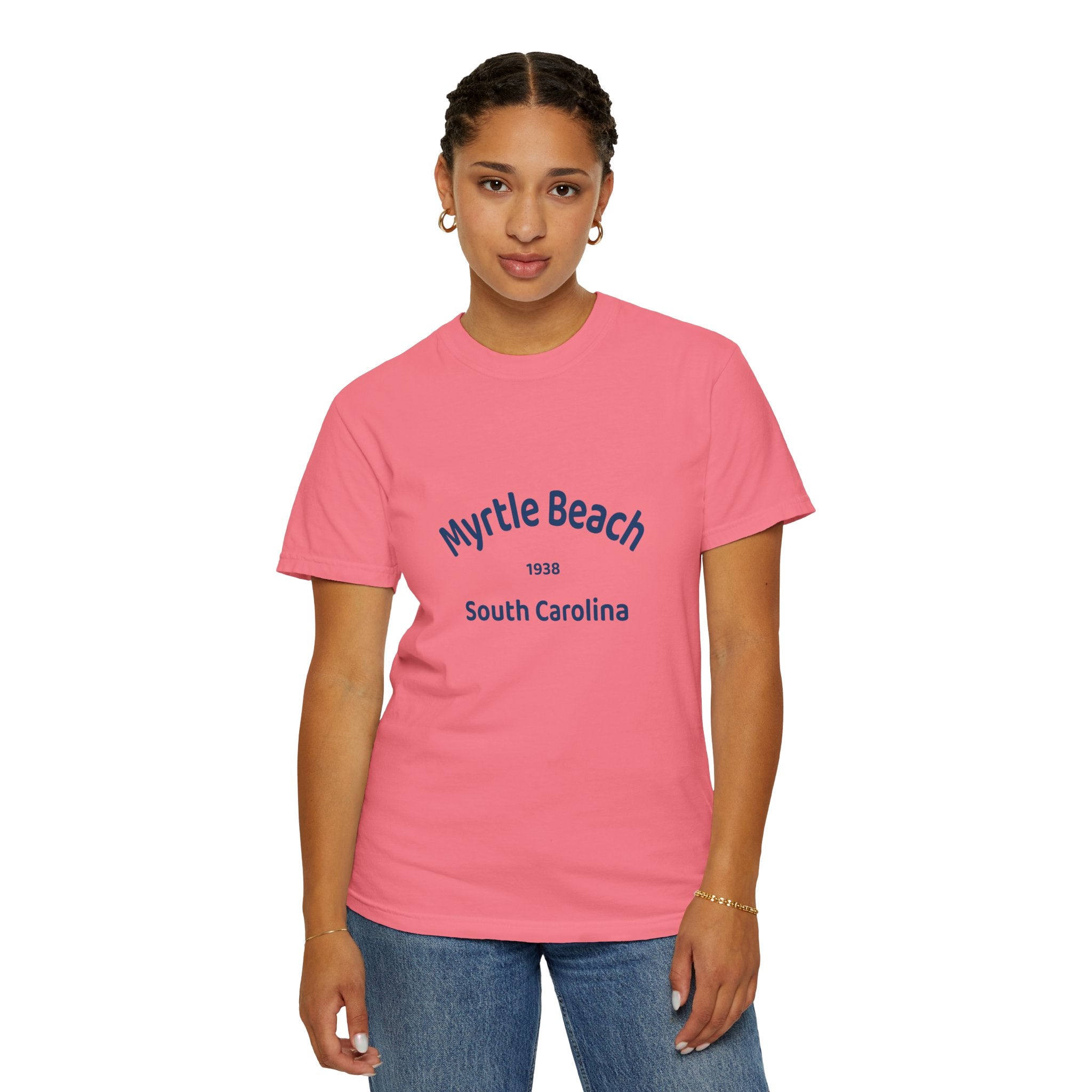 Myrtle Beach Unisex T-shirt, Relaxed Fit Tee, Vacation Souvenir Shirt, Casual Wear, Beach Lover Gift, Summer Attire