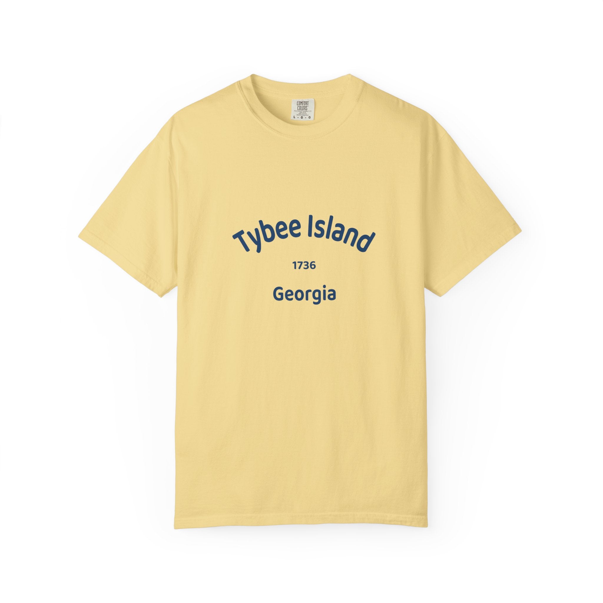 Tybee Island Garment-Dyed T-shirt | Coastal Vibe Tee for Beach Lovers, Summer Wear, Vacation Top, Gift for Travelers, Casual Style
