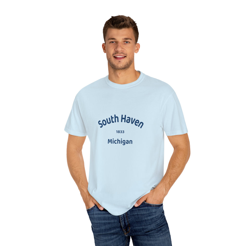 South Haven Vintage Unisex T-Shirt, Casual Summer Tee, Beach Wear, Michigan Souvenir, Gift for Him/Her