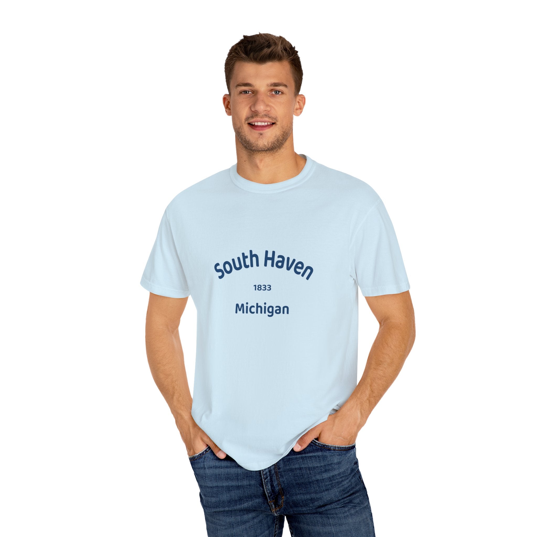 South Haven Vintage Unisex T-Shirt, Casual Summer Tee, Beach Wear, Michigan Souvenir, Gift for Him/Her