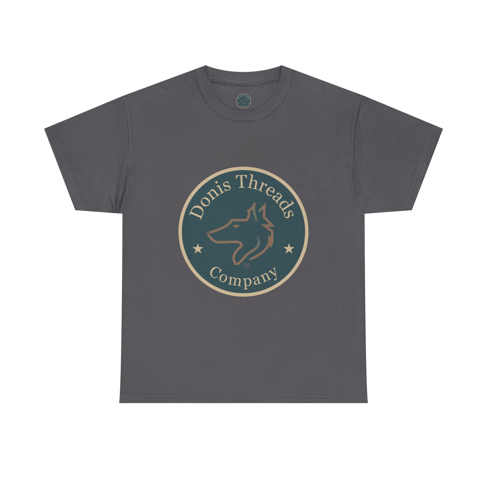 Stylish Unisex Cotton Tee with Donis Threads Logo, Casual Wear, Gift for Wolf logo lovers, Birthday, Summer Fashion, Everyday Comfort