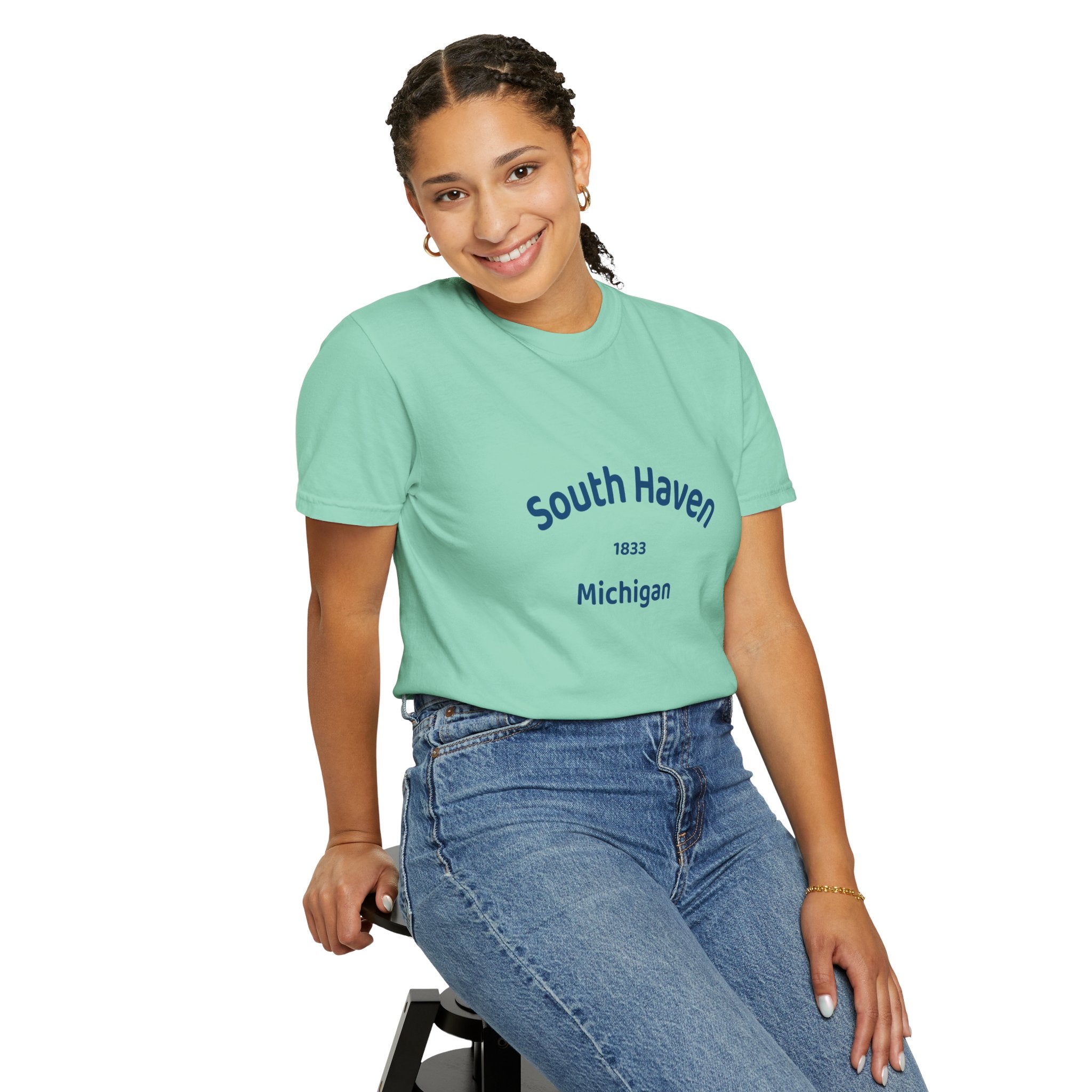 South Haven Vintage Unisex T-Shirt, Casual Summer Tee, Beach Wear, Michigan Souvenir, Gift for Him/Her