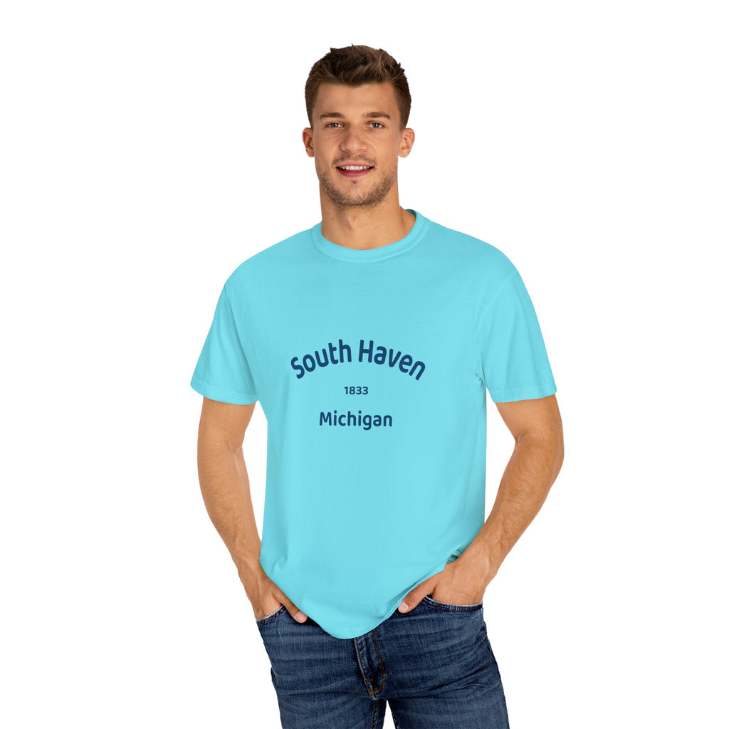 South Haven Vintage Unisex T-Shirt, Casual Summer Tee, Beach Wear, Michigan Souvenir, Gift for Him/Her