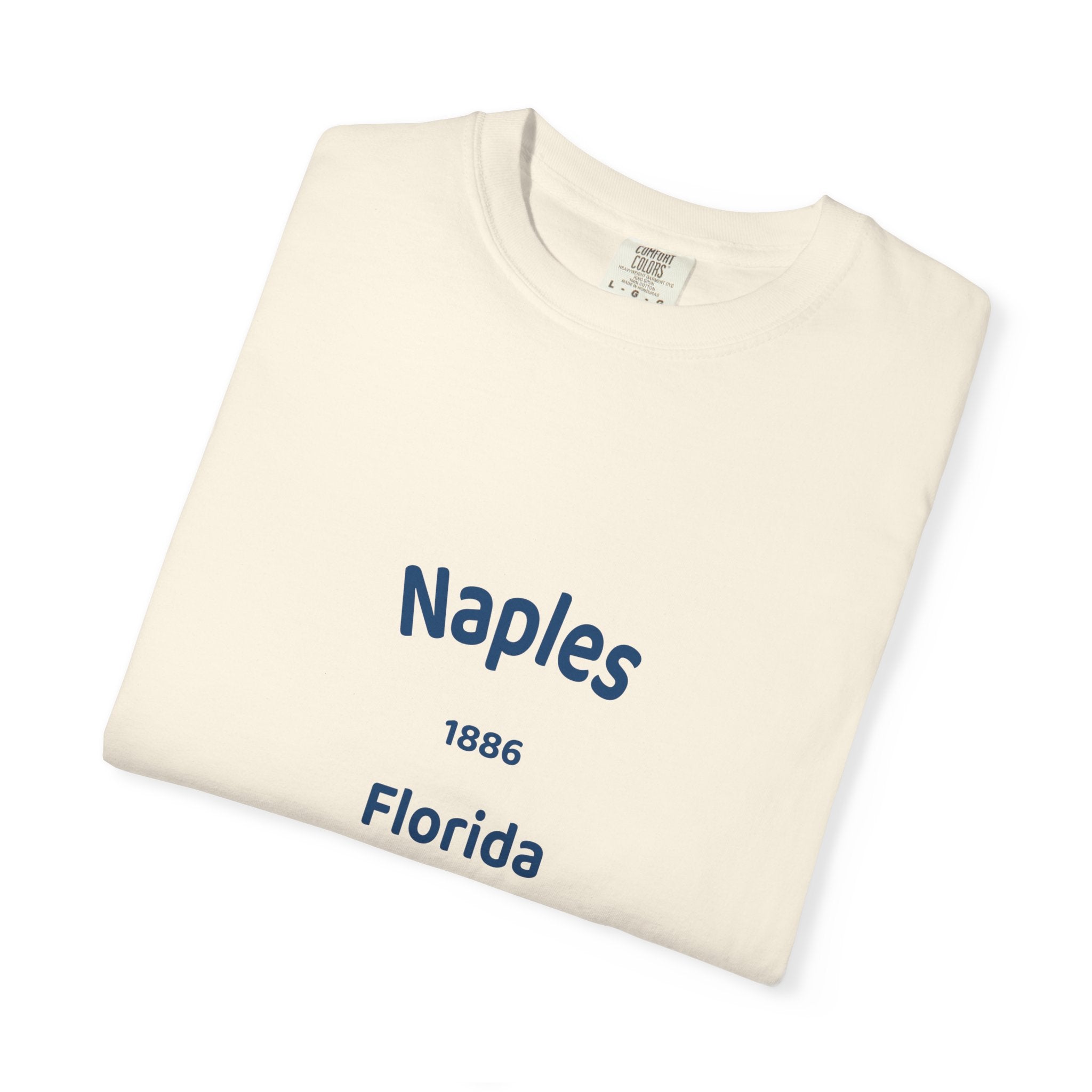 Vintage Naples Florida T-Shirt, Unisex Garment-Dyed Tee, Casual Wear, Summer Vacation, Gift for Travelers, Coastal Style