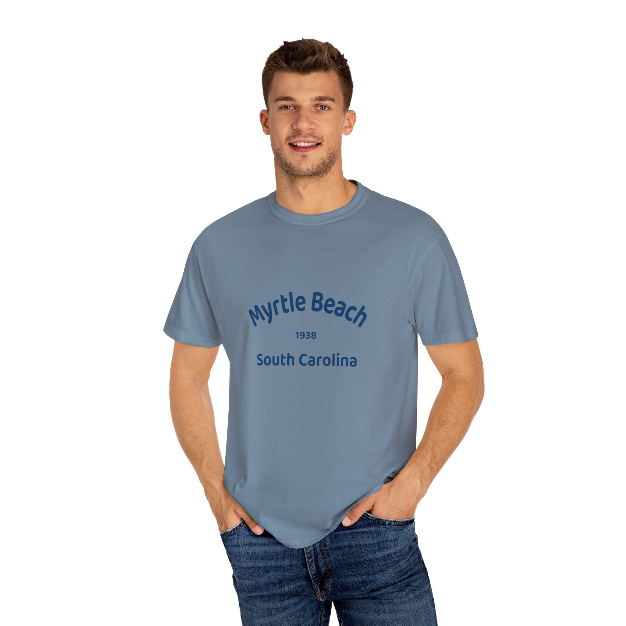 Myrtle Beach Unisex T-shirt, Relaxed Fit Tee, Vacation Souvenir Shirt, Casual Wear, Beach Lover Gift, Summer Attire
