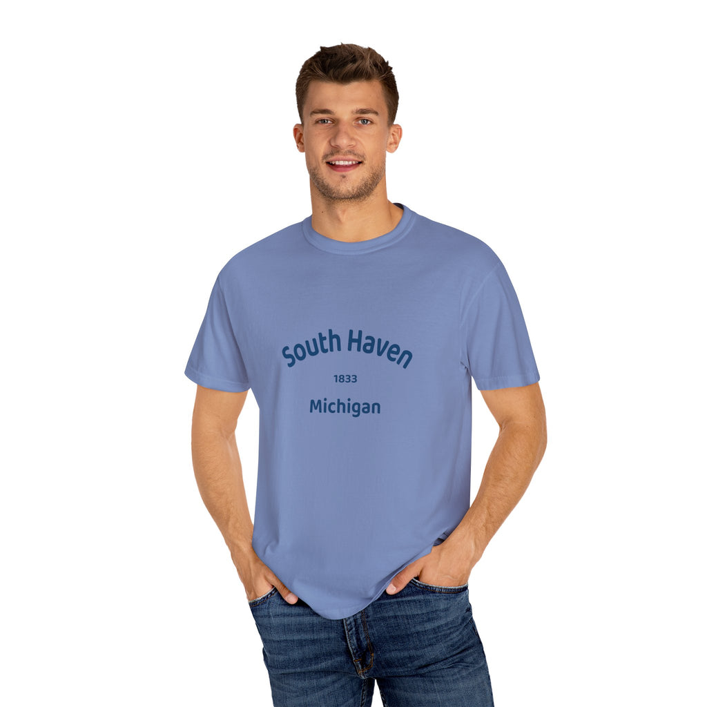 South Haven Vintage Unisex T-Shirt, Casual Summer Tee, Beach Wear, Michigan Souvenir, Gift for Him/Her