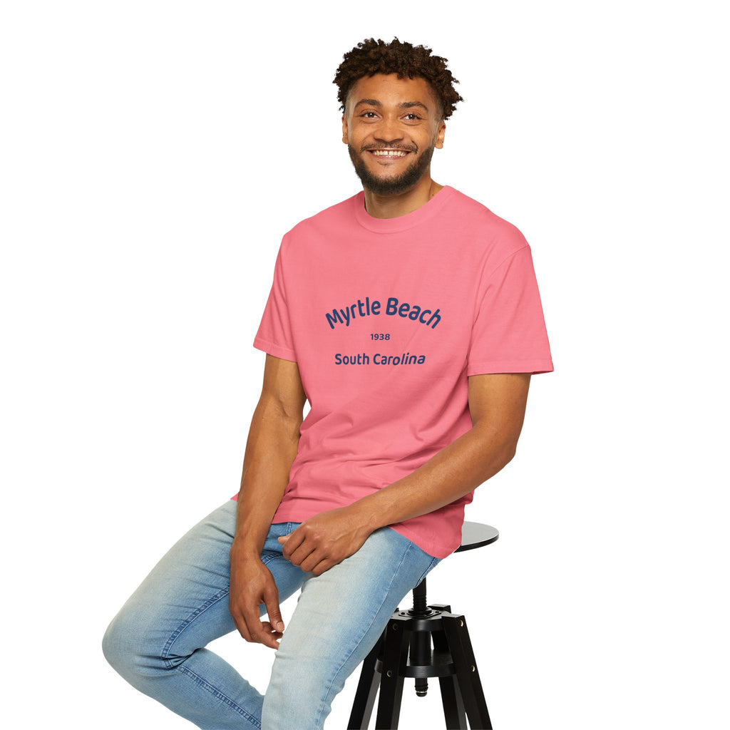 Myrtle Beach Unisex T-shirt, Relaxed Fit Tee, Vacation Souvenir Shirt, Casual Wear, Beach Lover Gift, Summer Attire