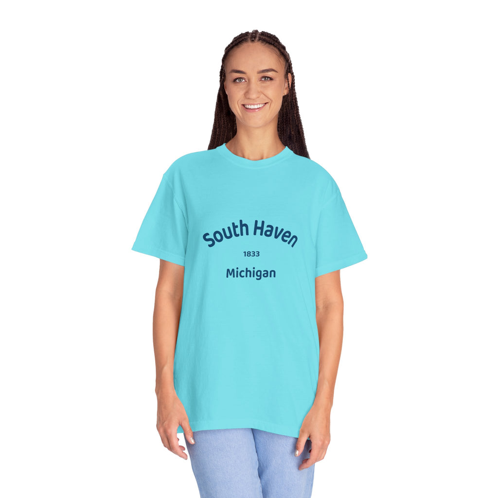South Haven Vintage Unisex T-Shirt, Casual Summer Tee, Beach Wear, Michigan Souvenir, Gift for Him/Her