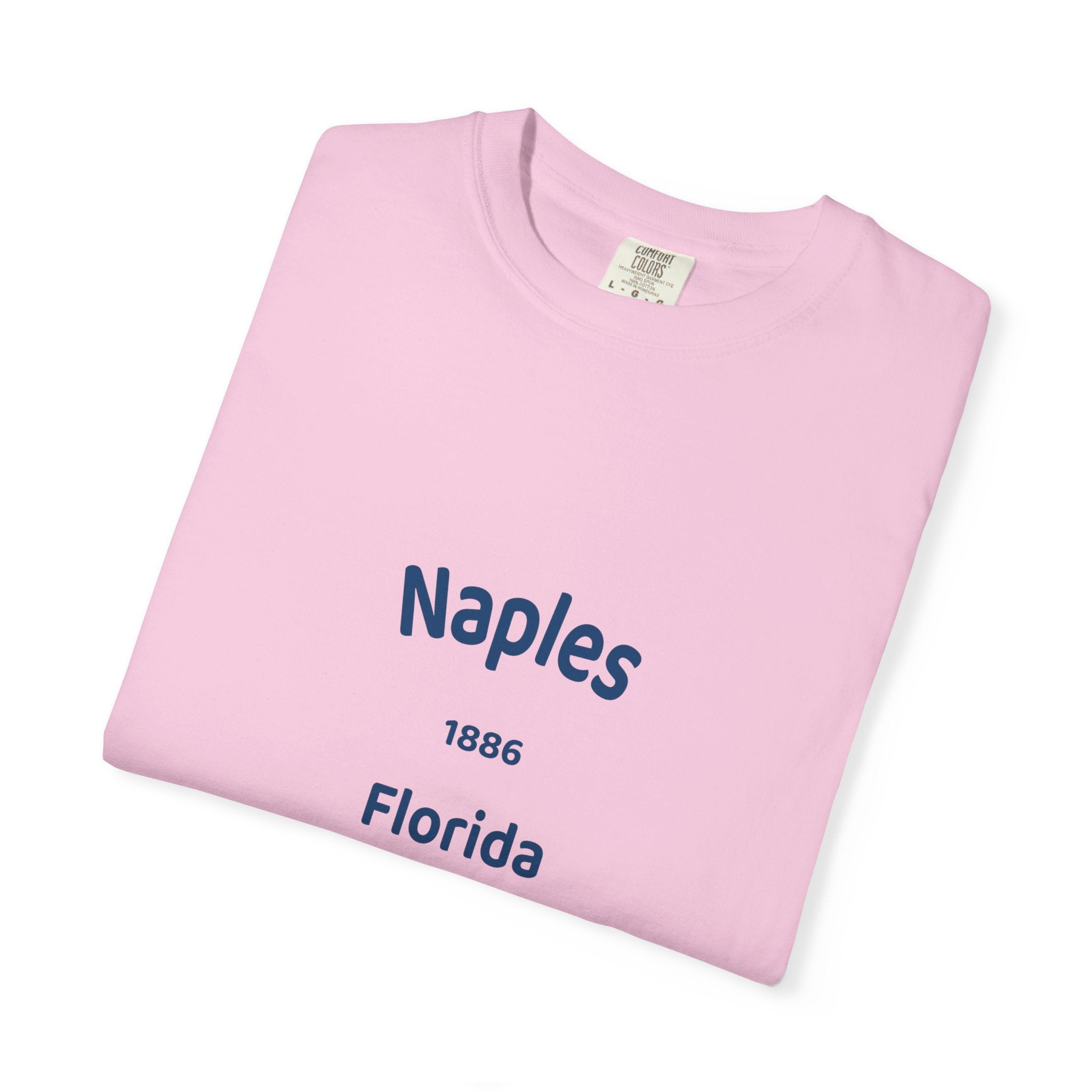 Vintage Naples Florida T-Shirt, Unisex Garment-Dyed Tee, Casual Wear, Summer Vacation, Gift for Travelers, Coastal Style