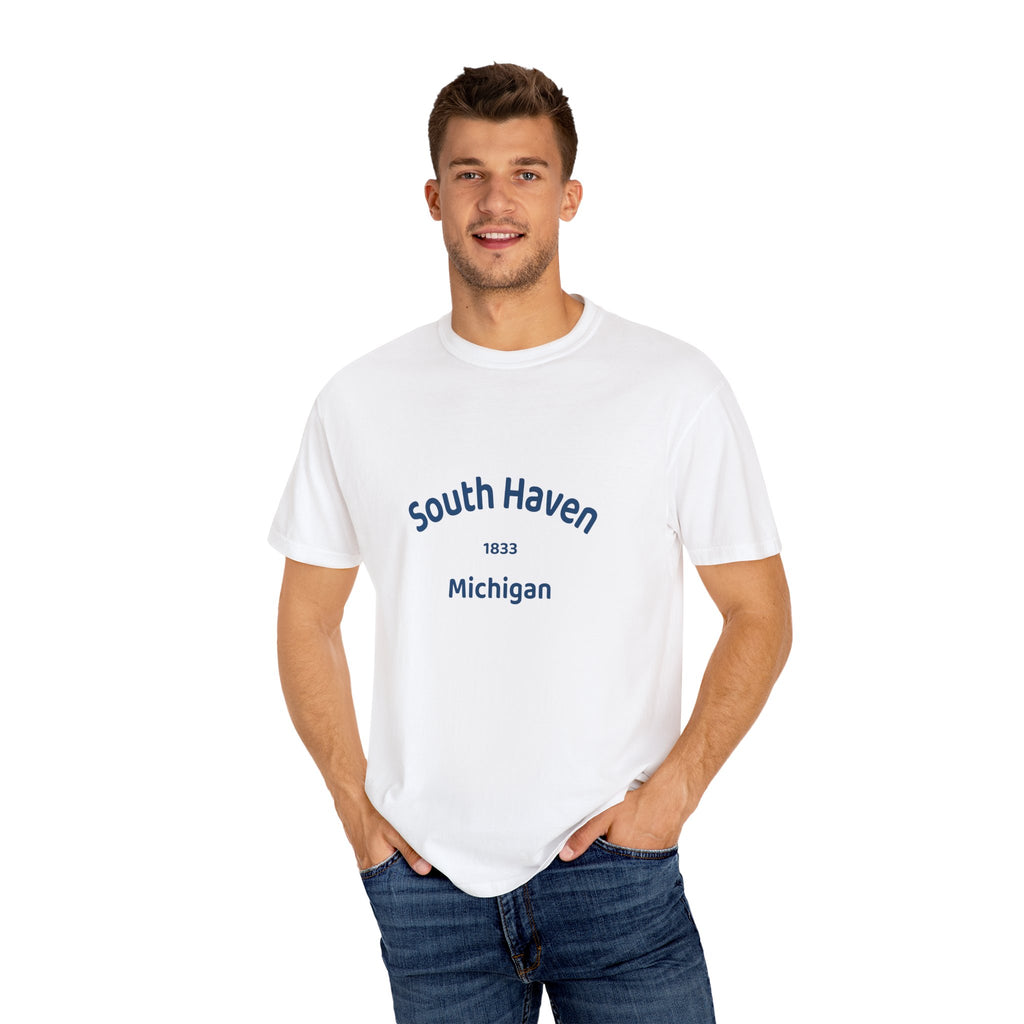 South Haven Vintage Unisex T-Shirt, Casual Summer Tee, Beach Wear, Michigan Souvenir, Gift for Him/Her