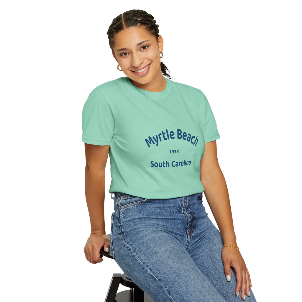 Myrtle Beach Unisex T-shirt, Relaxed Fit Tee, Vacation Souvenir Shirt, Casual Wear, Beach Lover Gift, Summer Attire