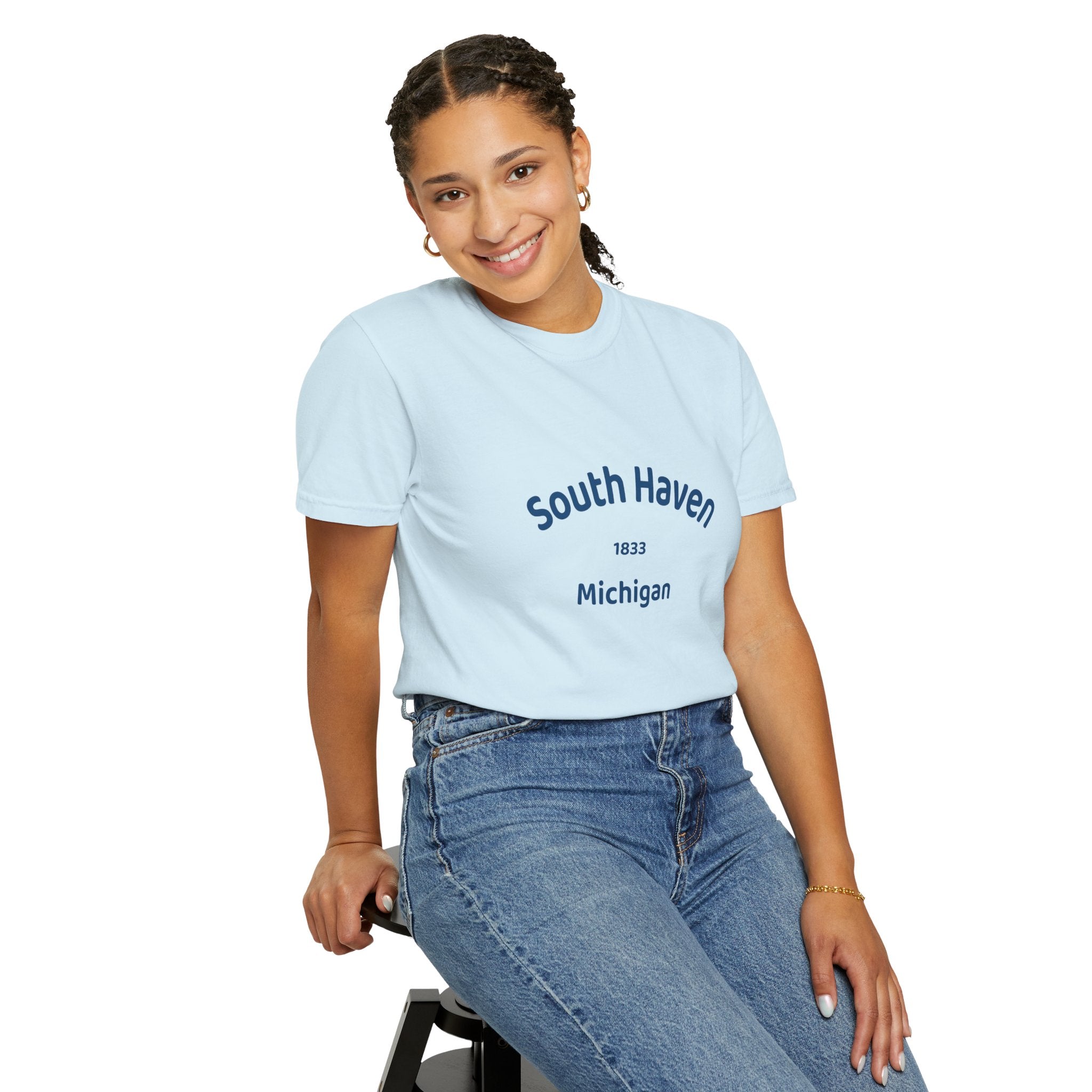 South Haven Vintage Unisex T-Shirt, Casual Summer Tee, Beach Wear, Michigan Souvenir, Gift for Him/Her