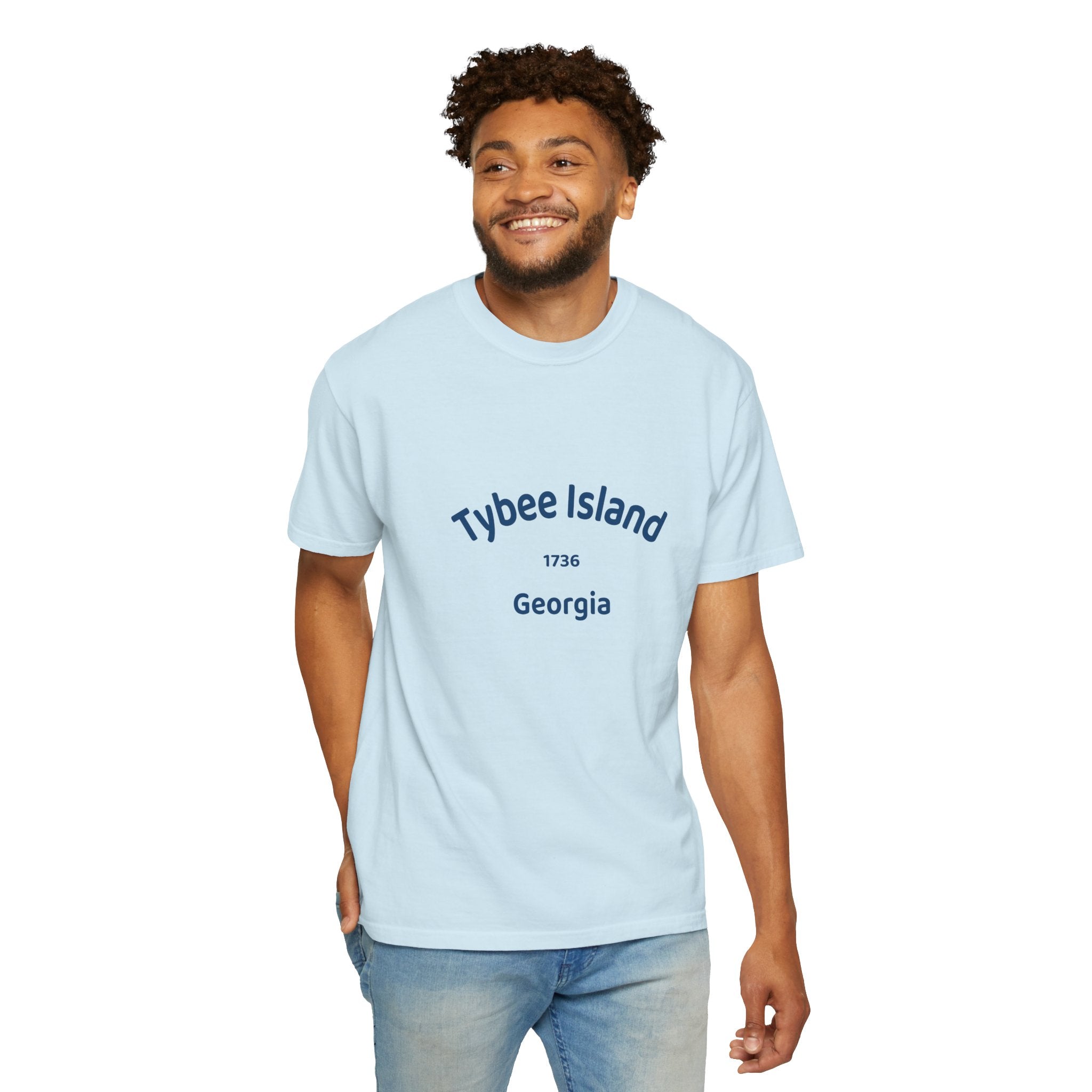 Tybee Island Garment-Dyed T-shirt | Coastal Vibe Tee for Beach Lovers, Summer Wear, Vacation Top, Gift for Travelers, Casual Style