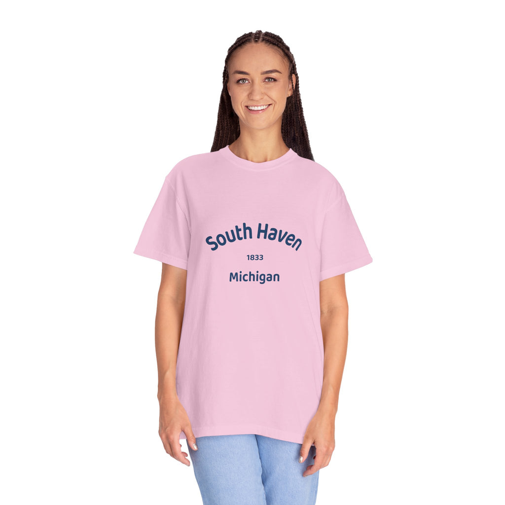 South Haven Vintage Unisex T-Shirt, Casual Summer Tee, Beach Wear, Michigan Souvenir, Gift for Him/Her
