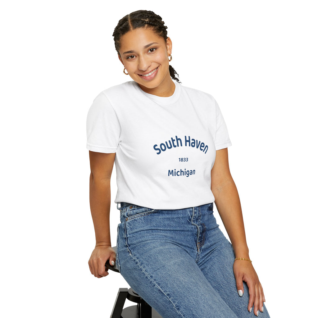 South Haven Vintage Unisex T-Shirt, Casual Summer Tee, Beach Wear, Michigan Souvenir, Gift for Him/Her