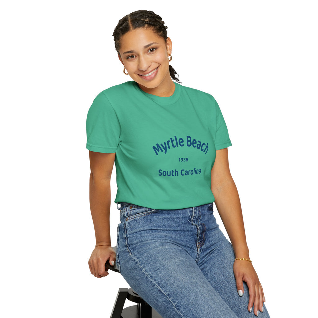Myrtle Beach Unisex T-shirt, Relaxed Fit Tee, Vacation Souvenir Shirt, Casual Wear, Beach Lover Gift, Summer Attire