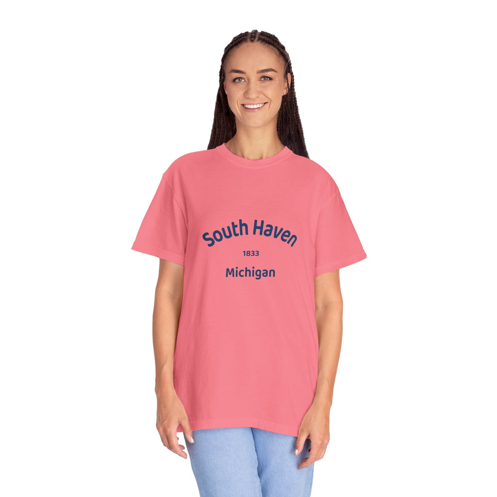 South Haven Vintage Unisex T-Shirt, Casual Summer Tee, Beach Wear, Michigan Souvenir, Gift for Him/Her