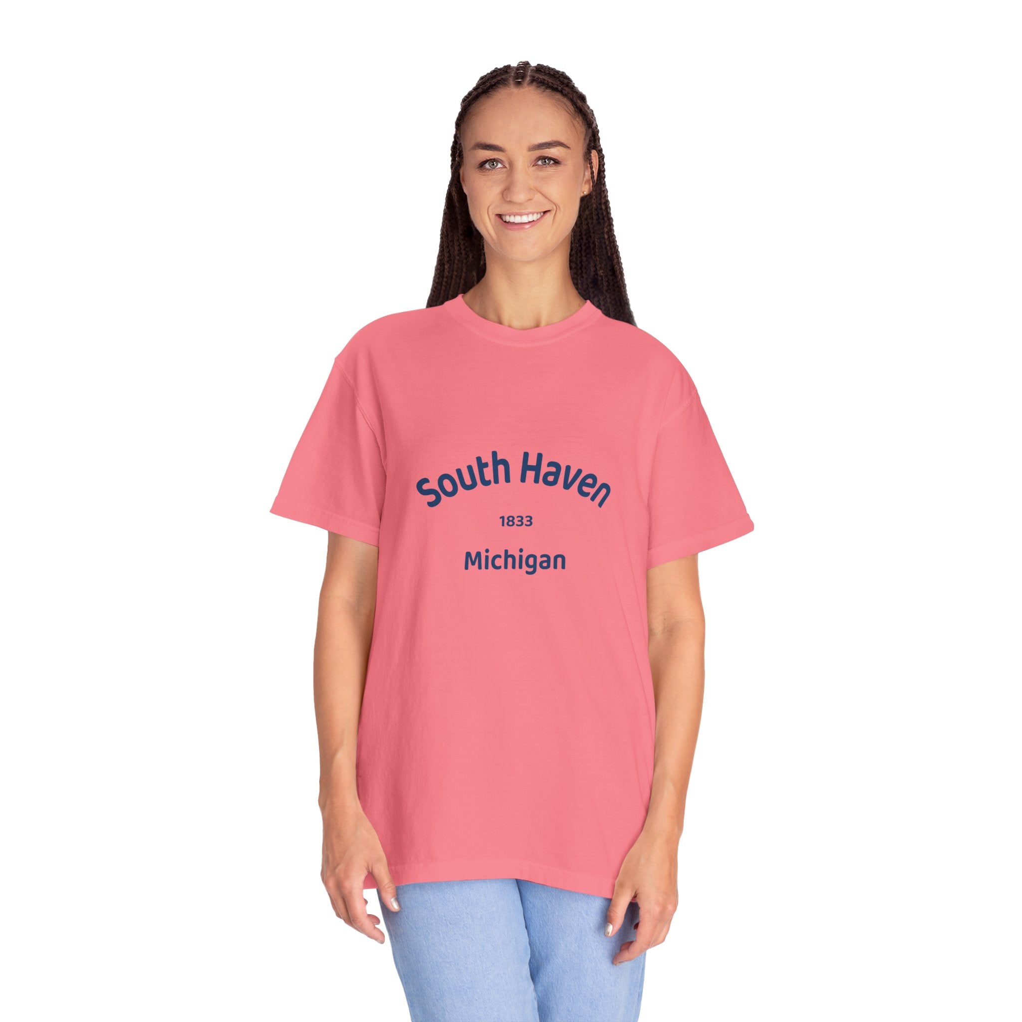 South Haven Vintage Unisex T-Shirt, Casual Summer Tee, Beach Wear, Michigan Souvenir, Gift for Him/Her