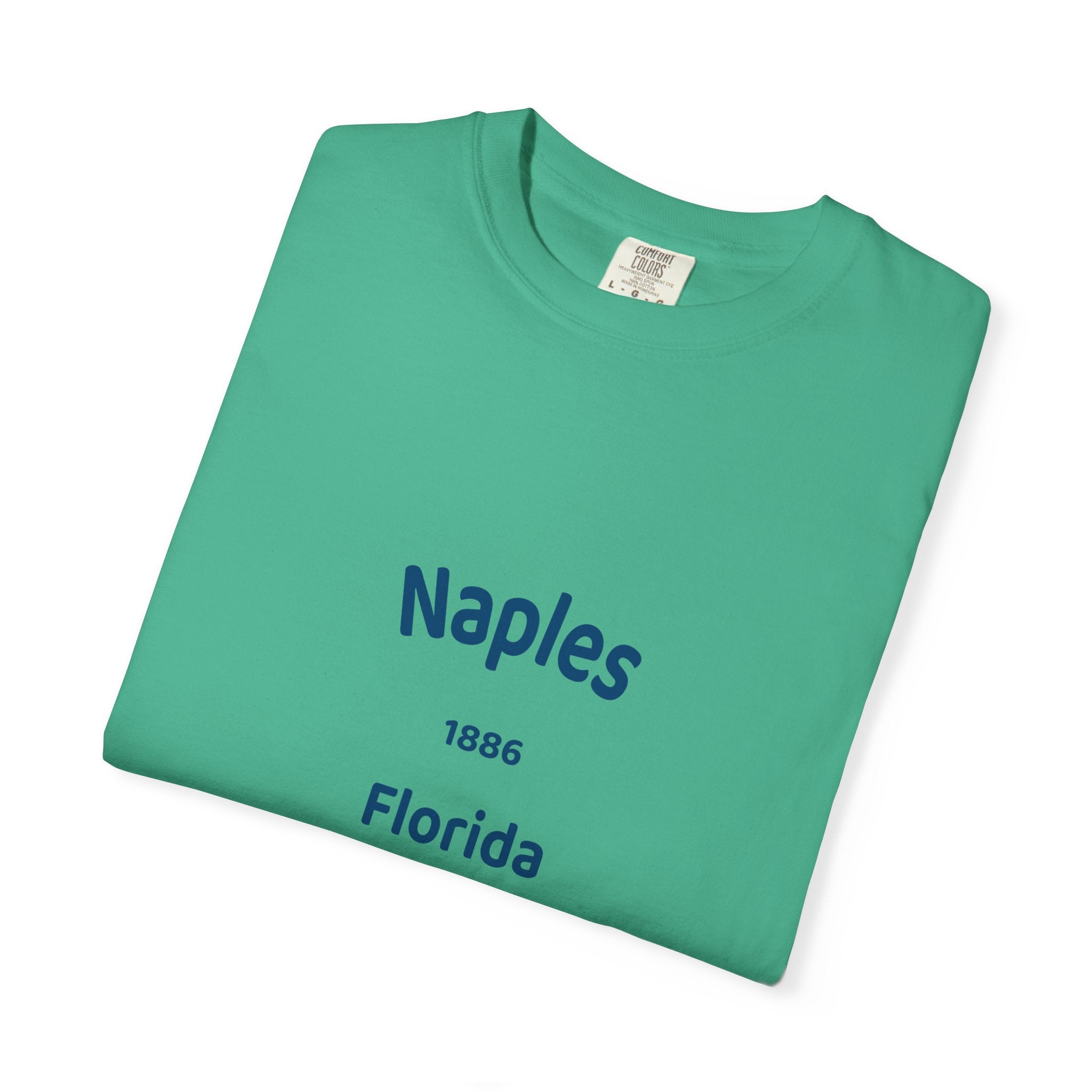 Vintage Naples Florida T-Shirt, Unisex Garment-Dyed Tee, Casual Wear, Summer Vacation, Gift for Travelers, Coastal Style