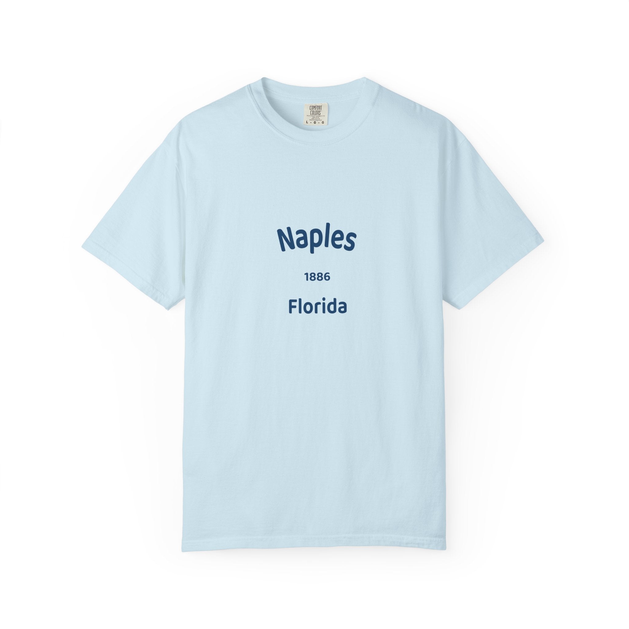 Vintage Naples Florida T-Shirt, Unisex Garment-Dyed Tee, Casual Wear, Summer Vacation, Gift for Travelers, Coastal Style