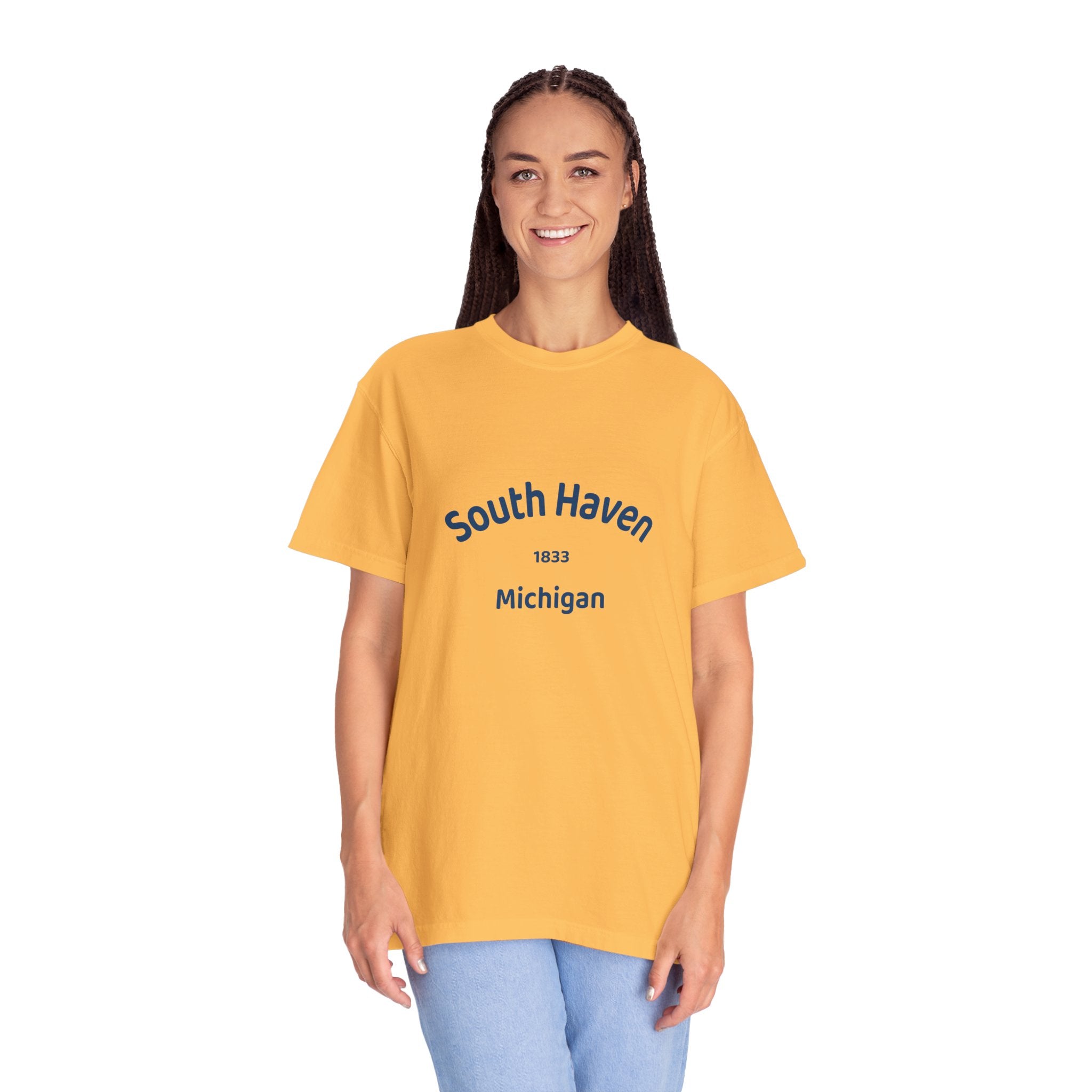 South Haven Vintage Unisex T-Shirt, Casual Summer Tee, Beach Wear, Michigan Souvenir, Gift for Him/Her