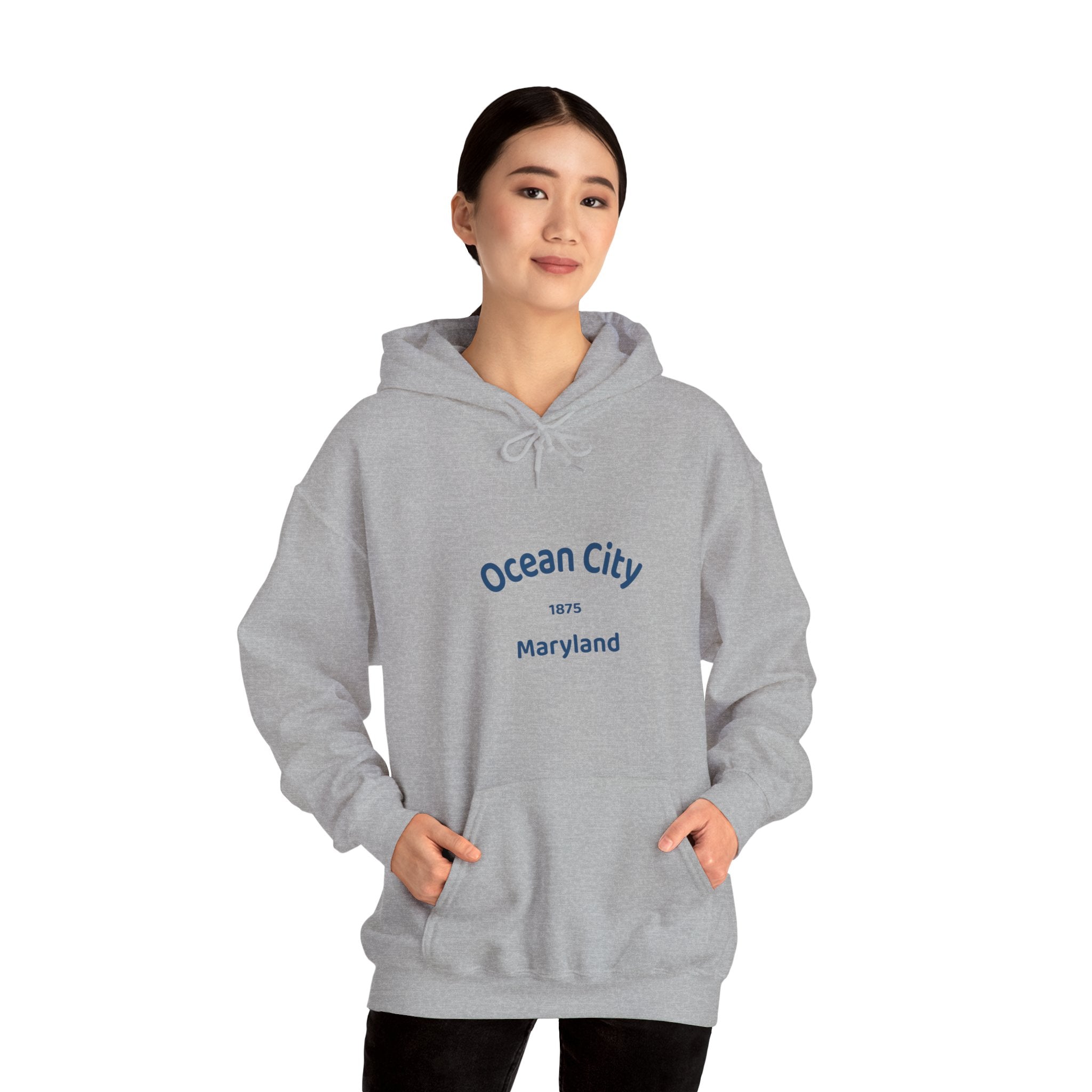 Ocean City Unisex Heavy Blend Hoodie | Cozy Sweatshirt for Beach Lovers | Birthday Gift, Travel Souvenir, Casual Wear