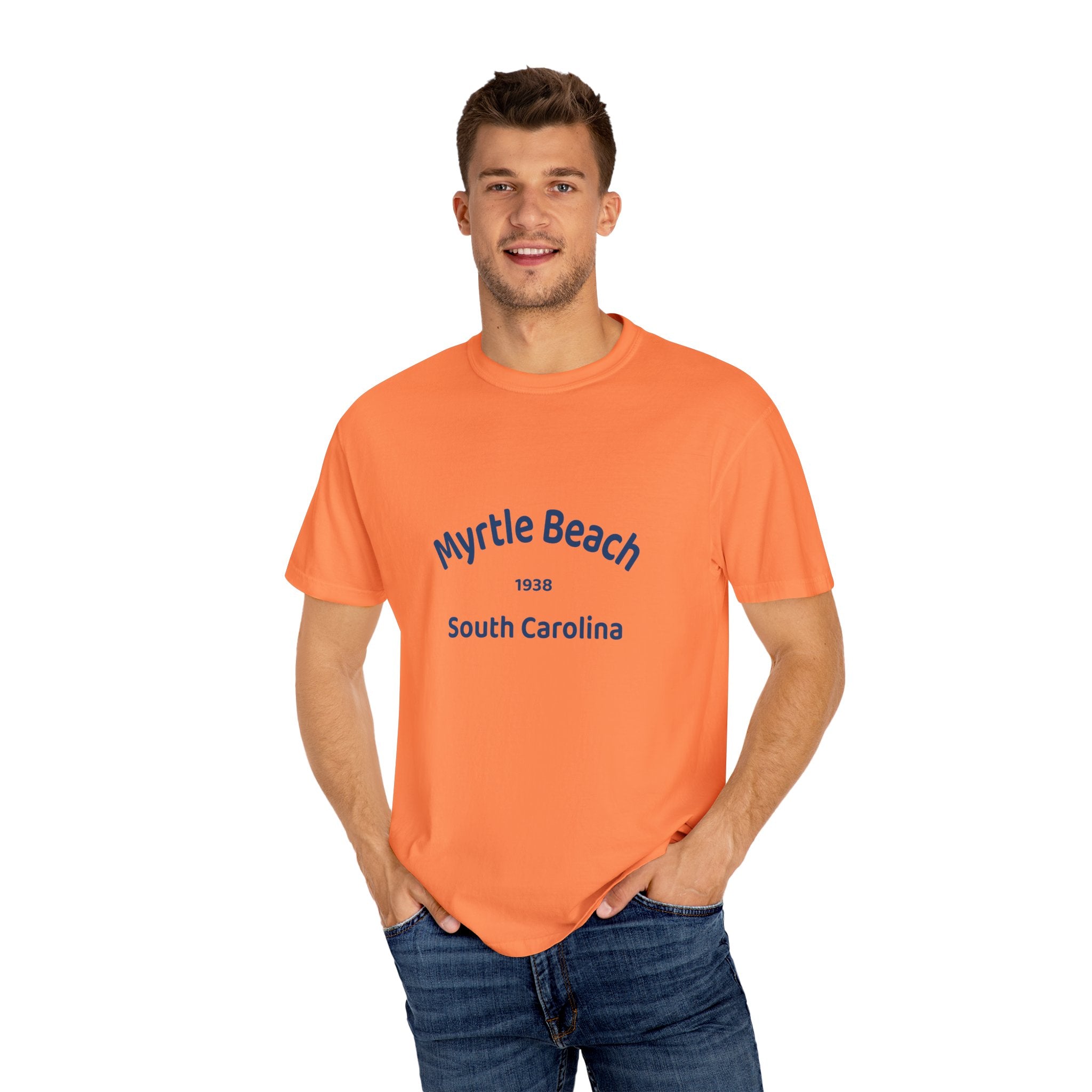 Myrtle Beach Unisex T-shirt, Relaxed Fit Tee, Vacation Souvenir Shirt, Casual Wear, Beach Lover Gift, Summer Attire