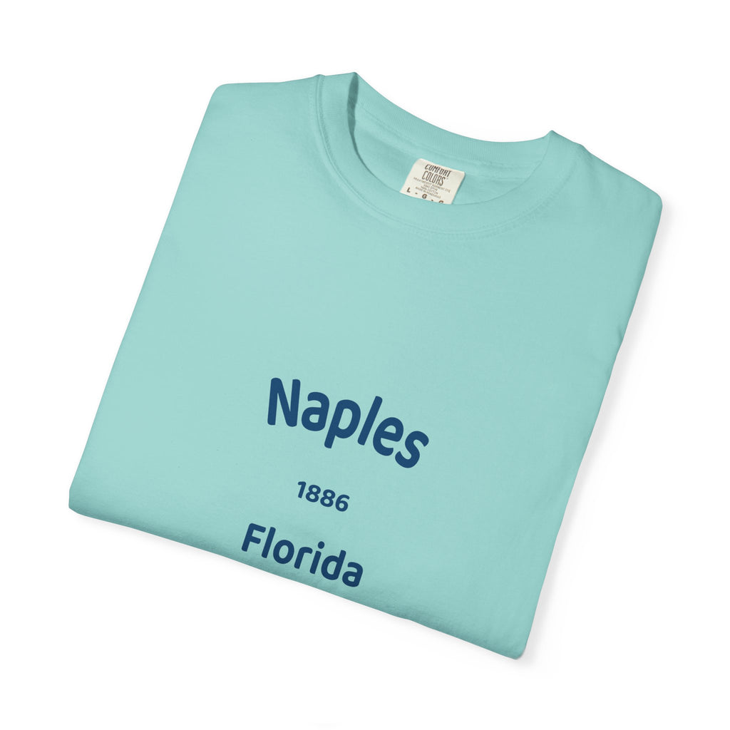 Vintage Naples Florida T-Shirt, Unisex Garment-Dyed Tee, Casual Wear, Summer Vacation, Gift for Travelers, Coastal Style