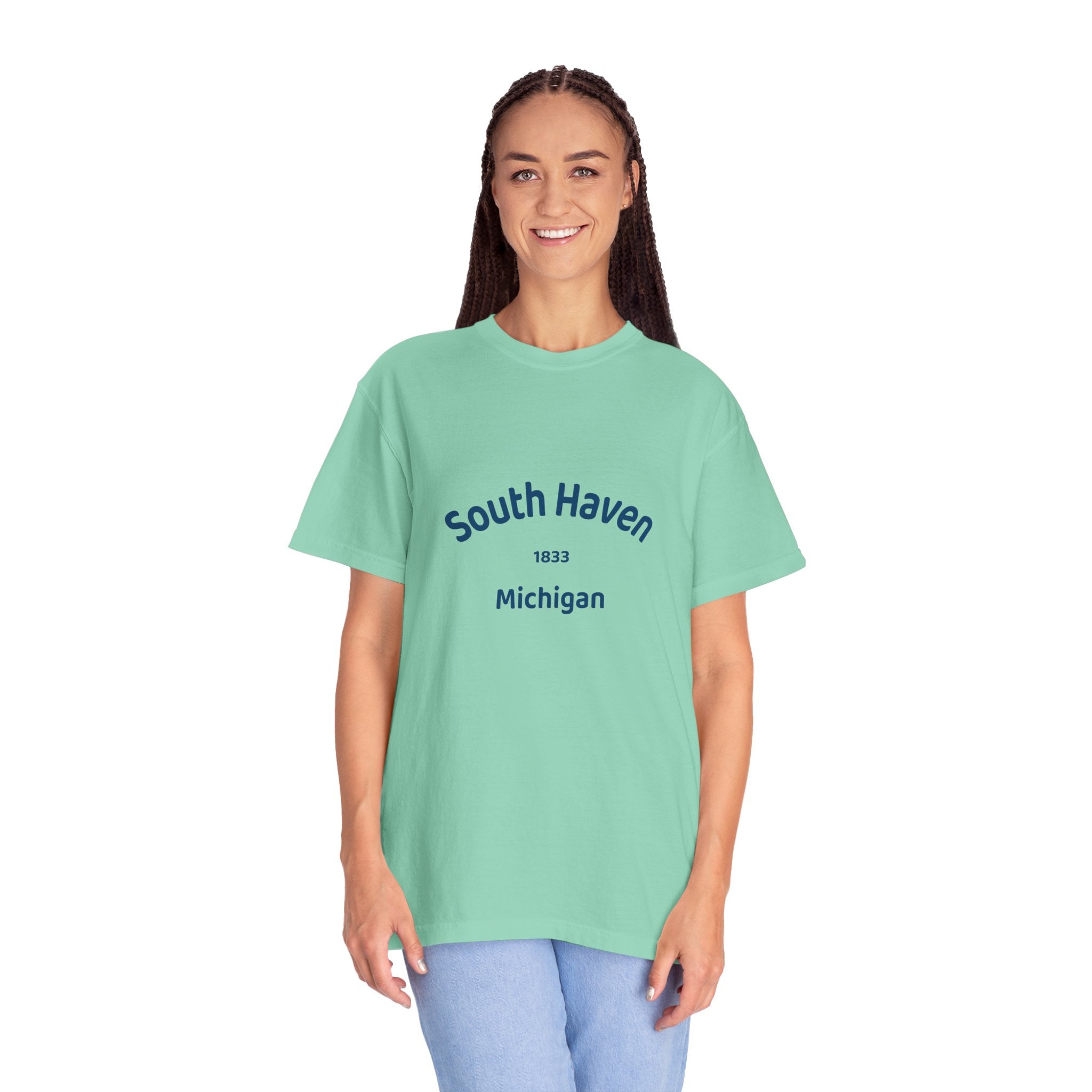 South Haven Vintage Unisex T-Shirt, Casual Summer Tee, Beach Wear, Michigan Souvenir, Gift for Him/Her