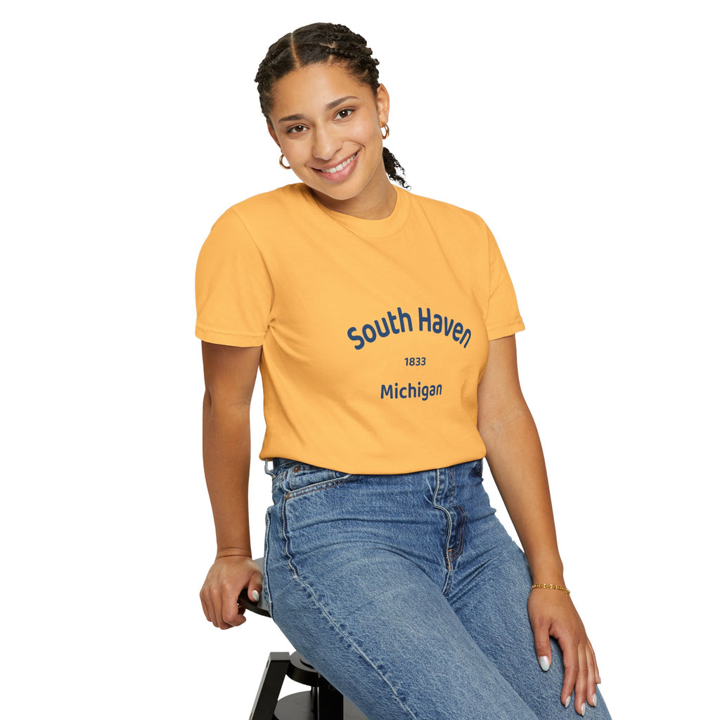 South Haven Vintage Unisex T-Shirt, Casual Summer Tee, Beach Wear, Michigan Souvenir, Gift for Him/Her